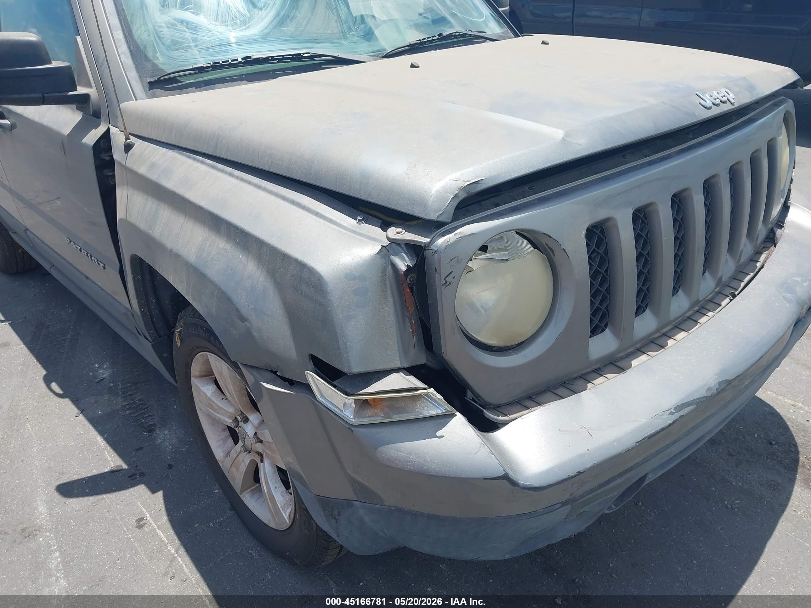 2012 Jeep Patriot Sport Gray vin: 1C4NJPBB8CD539165