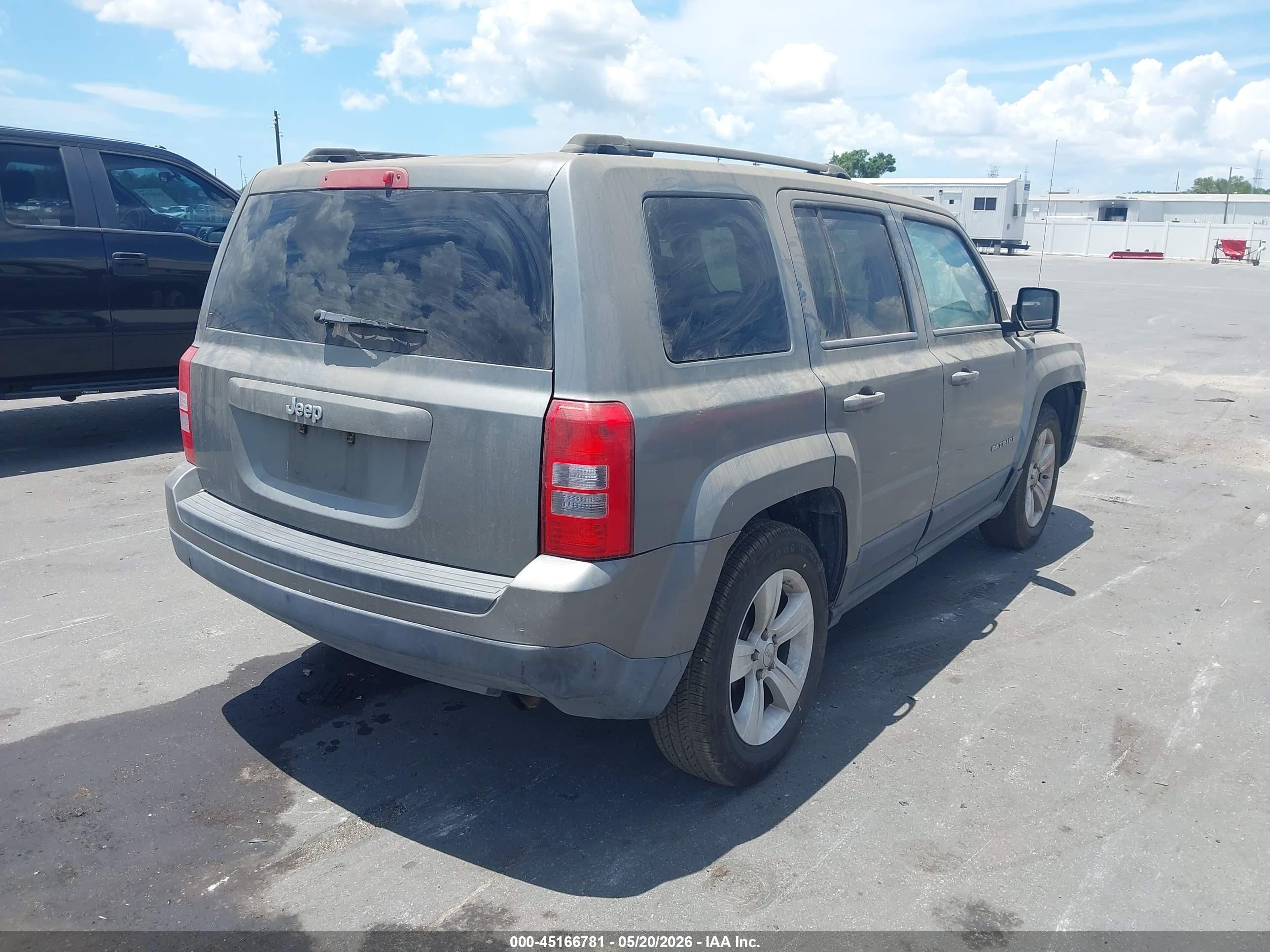 2012 Jeep Patriot Sport Gray vin: 1C4NJPBB8CD539165