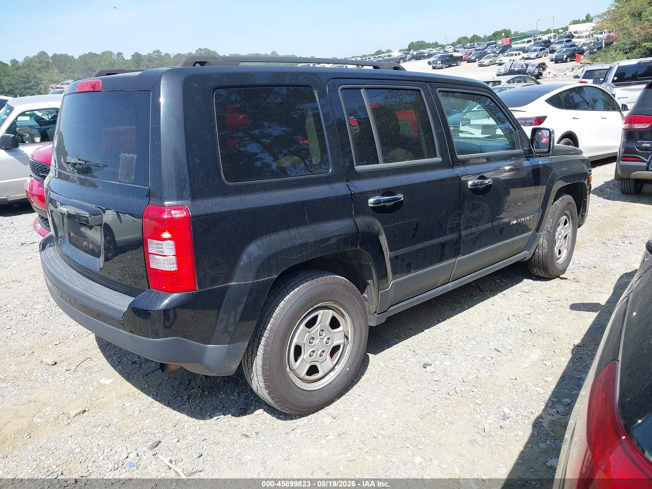 2014 Jeep Patriot Sport Black vin: 1C4NJPBB8ED803245