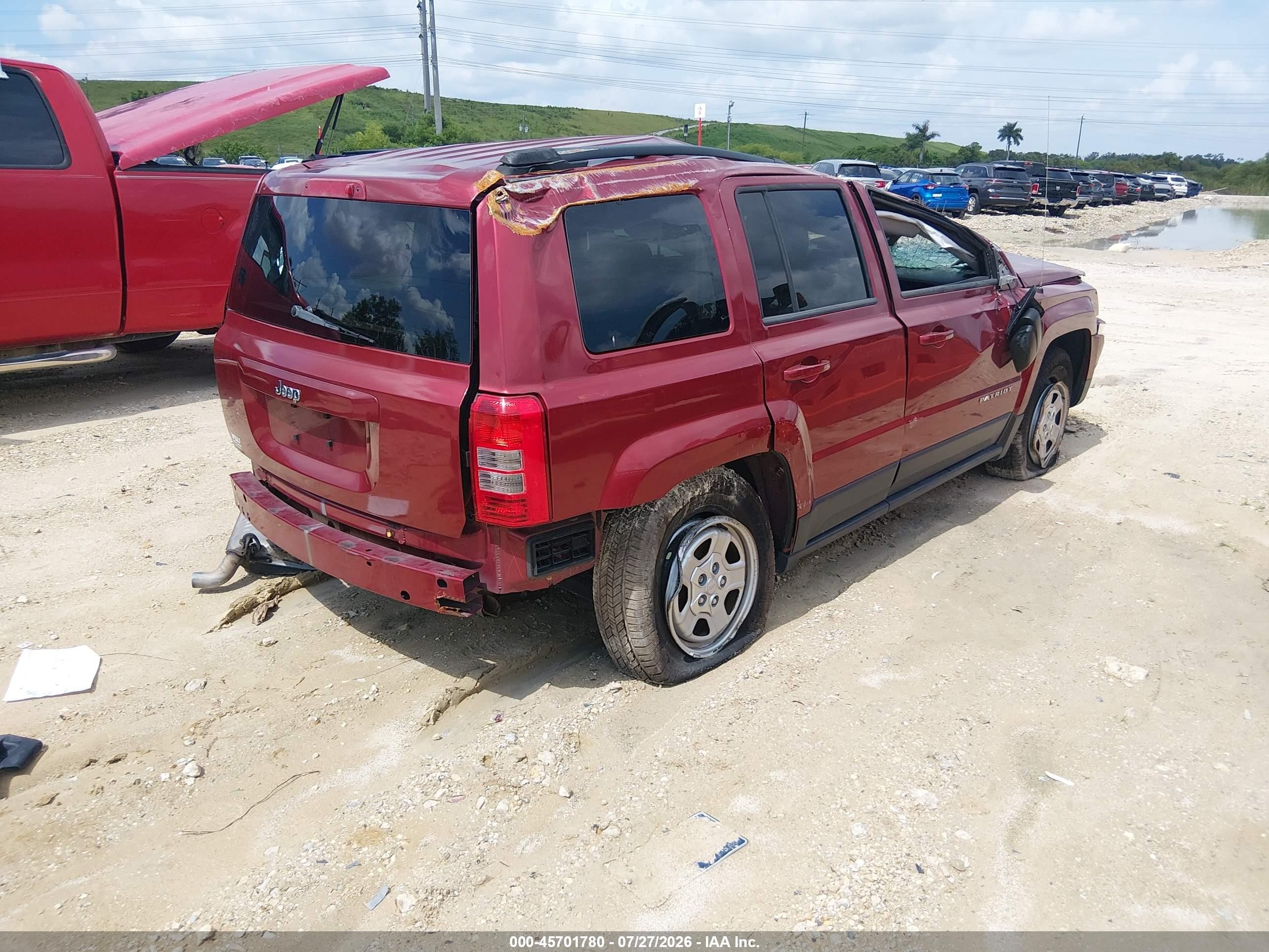2014 Jeep Patriot Sport Красный vin: 1C4NJPBB8ED901093