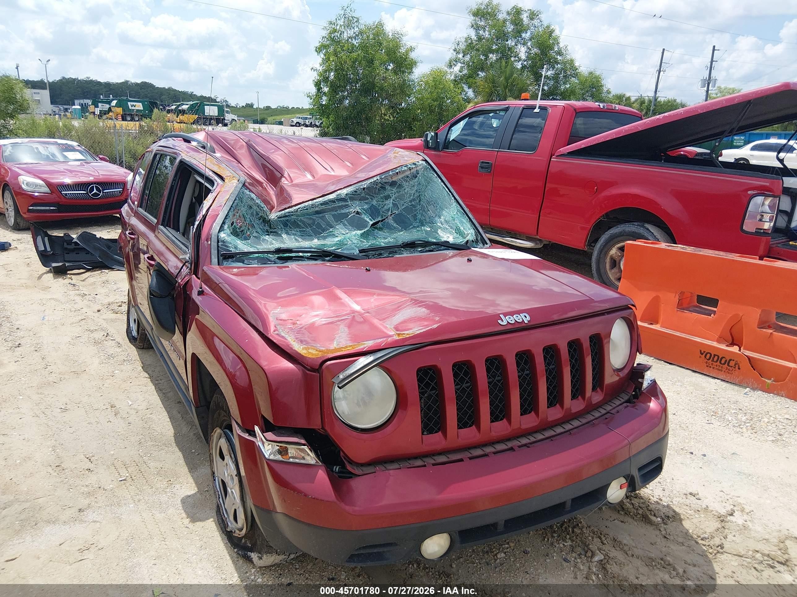 2014 Jeep Patriot Sport Красный vin: 1C4NJPBB8ED901093