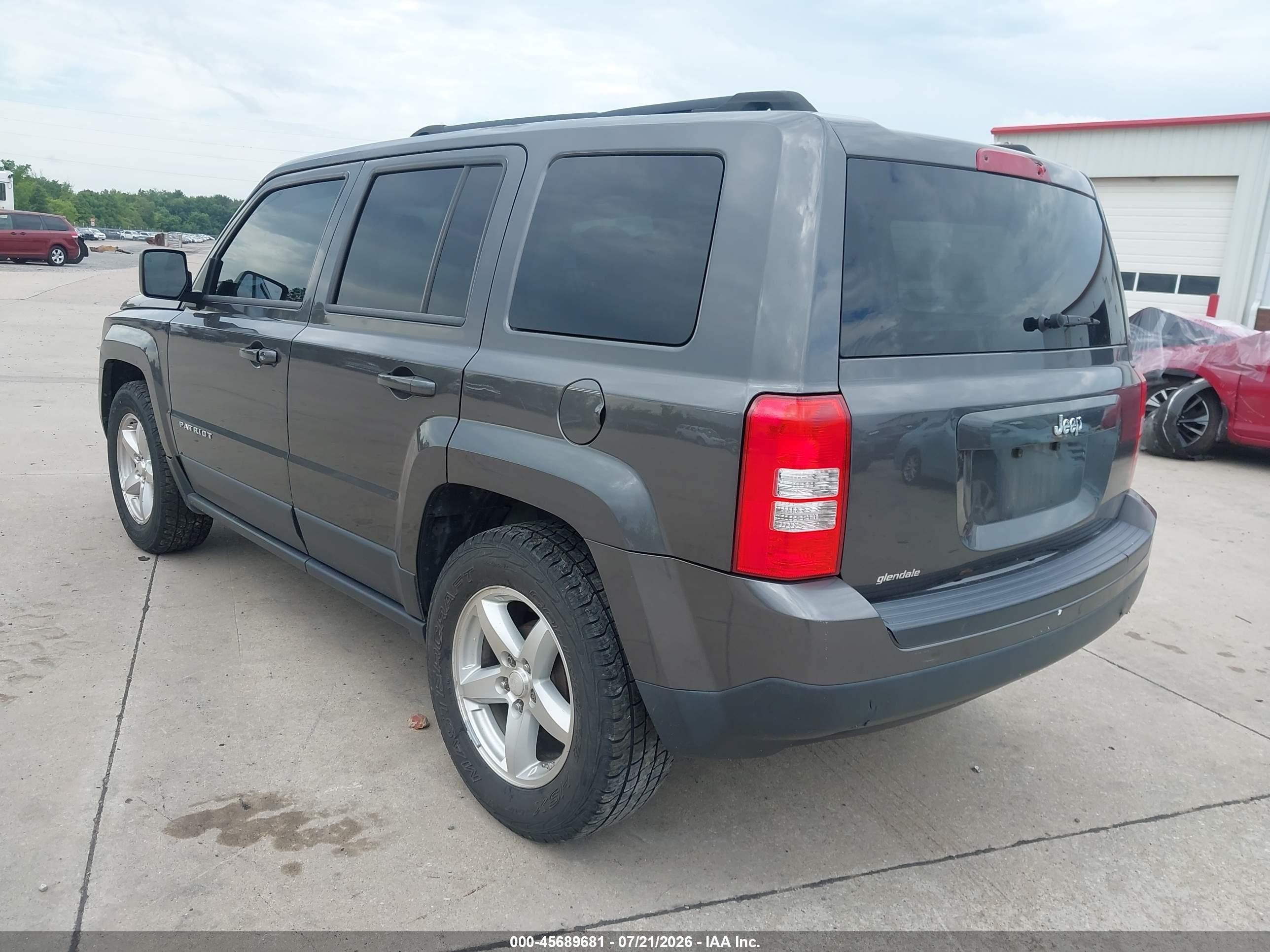 2014 Jeep Patriot Sport Gray vin: 1C4NJPBB8ED916094