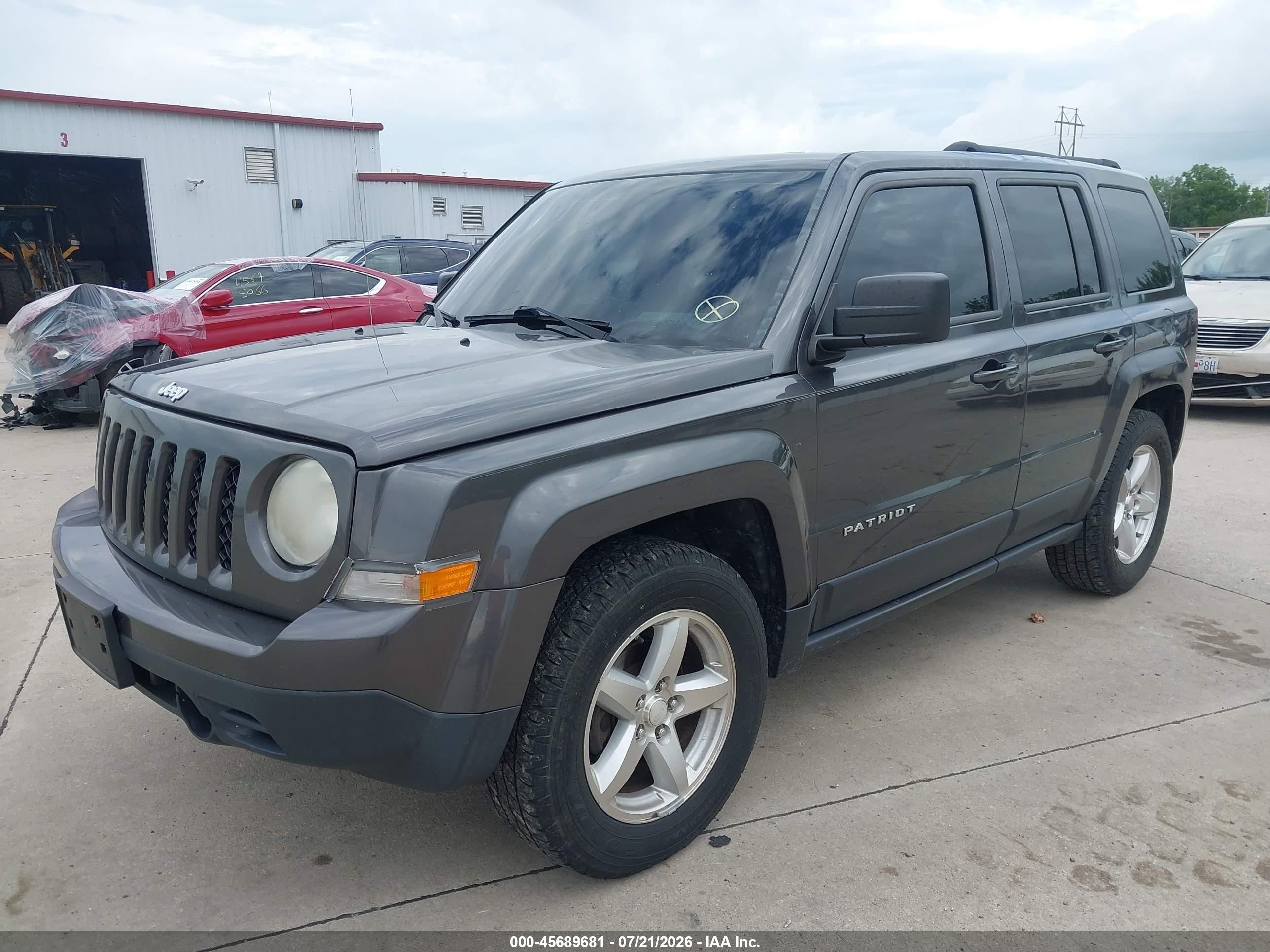 2014 Jeep Patriot Sport Gray vin: 1C4NJPBB8ED916094