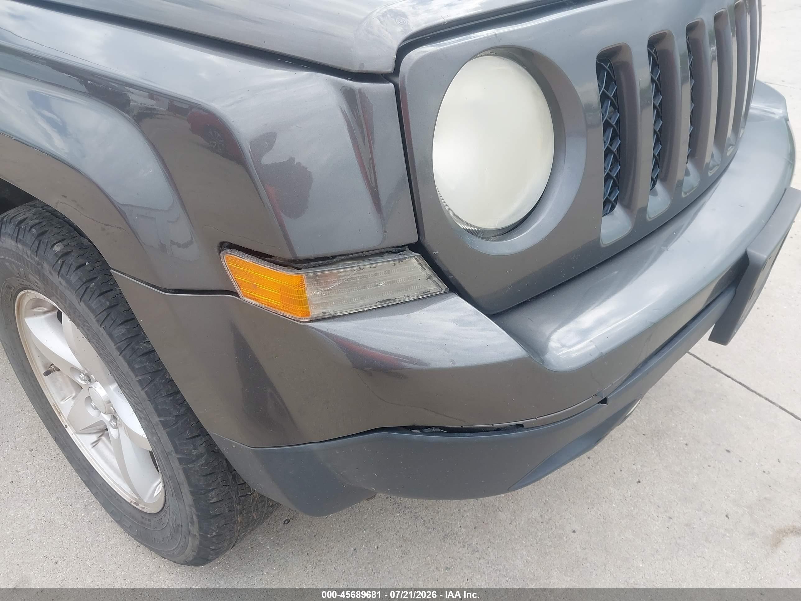 2014 Jeep Patriot Sport Gray vin: 1C4NJPBB8ED916094
