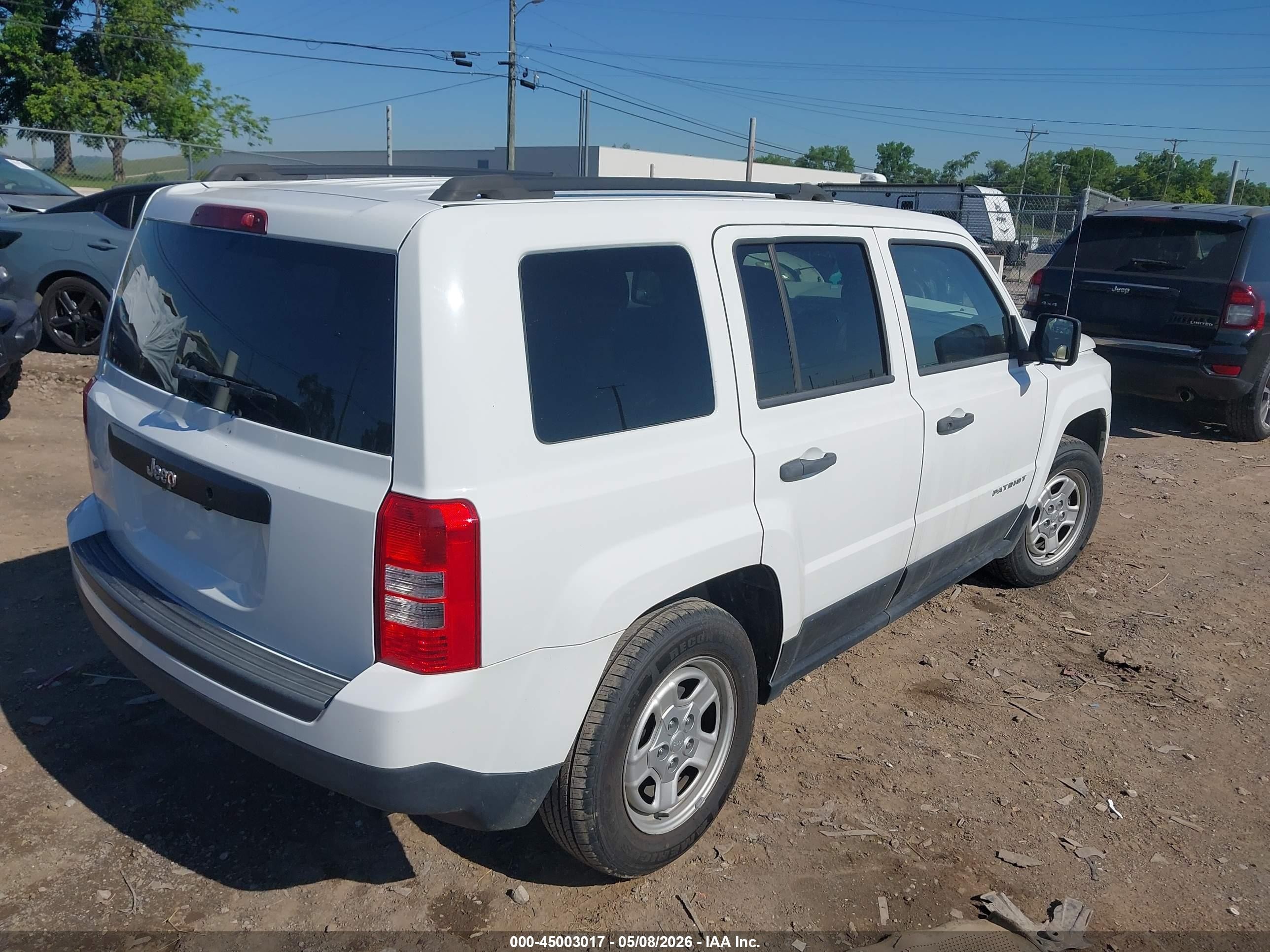 2015 Jeep Patriot Sport Silver vin: 1C4NJPBB8FD236049