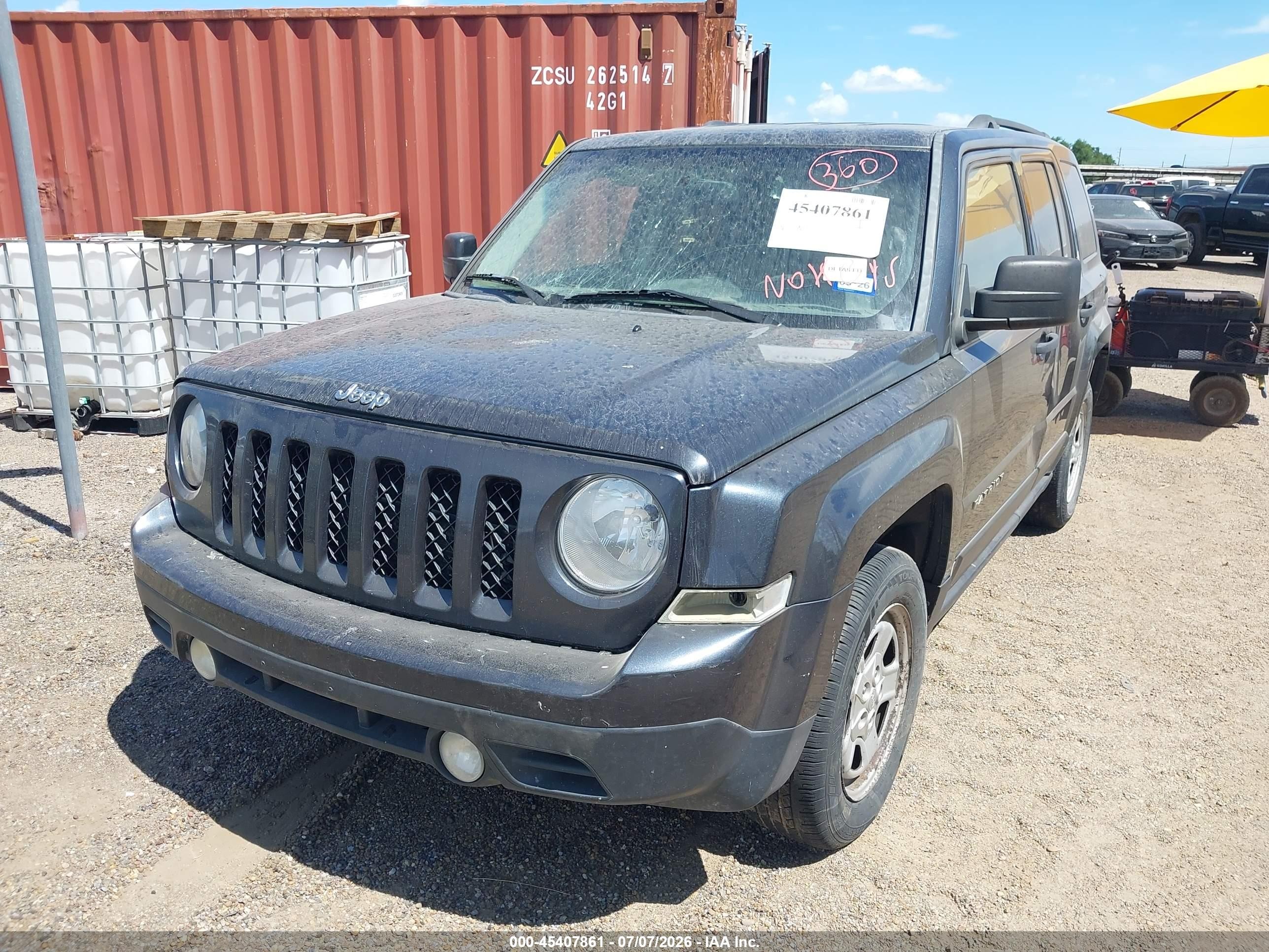 2015 Jeep Patriot Sport Black vin: 1C4NJPBB8FD349967