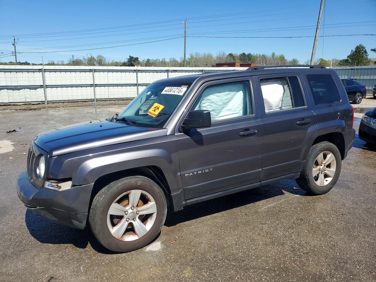 2015 Jeep Patriot Sport Серый vin: 1C4NJPBB8FD400609