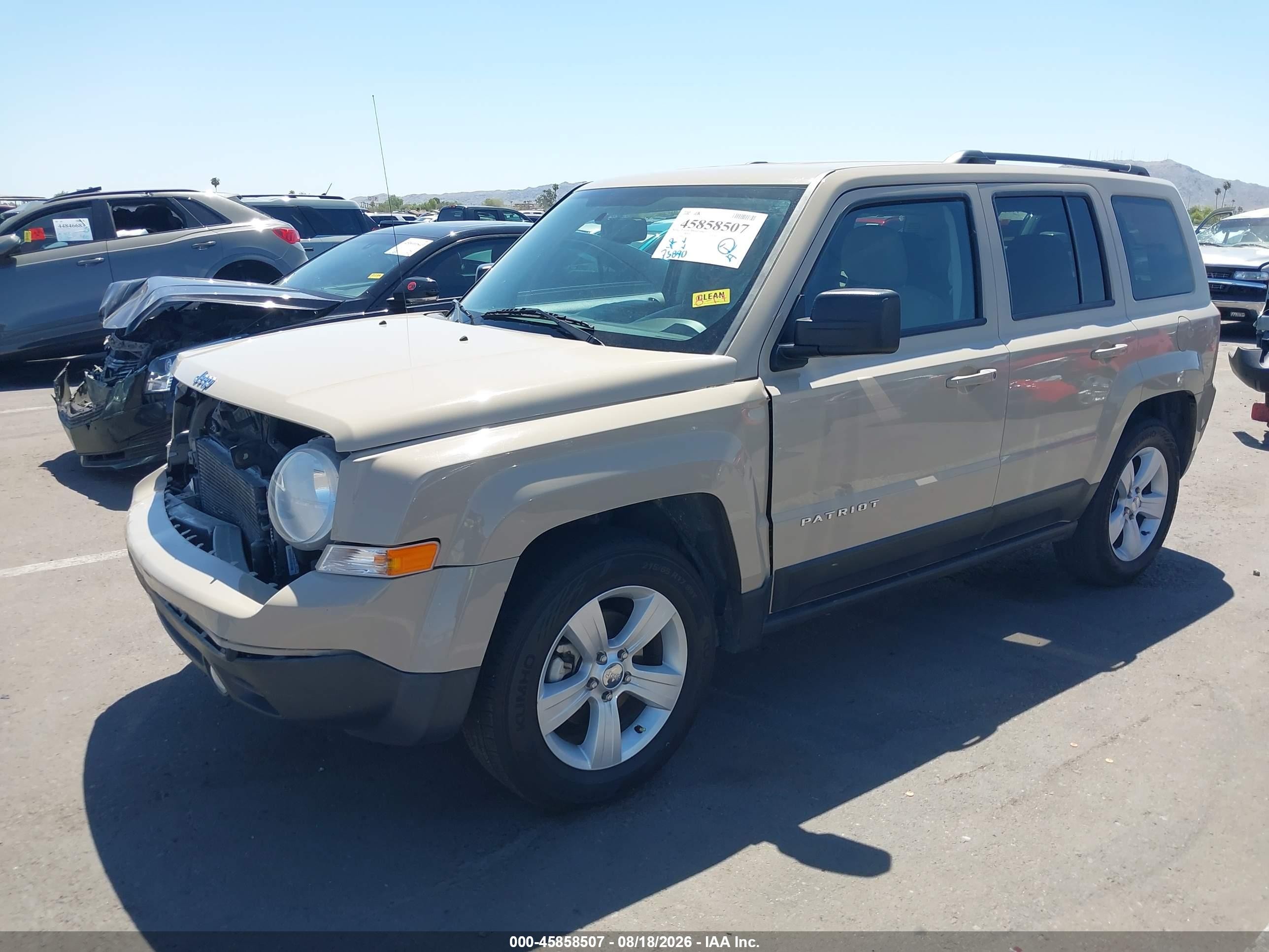 2017 Jeep Patriot Sport Tan vin: 1C4NJPBB8HD136343