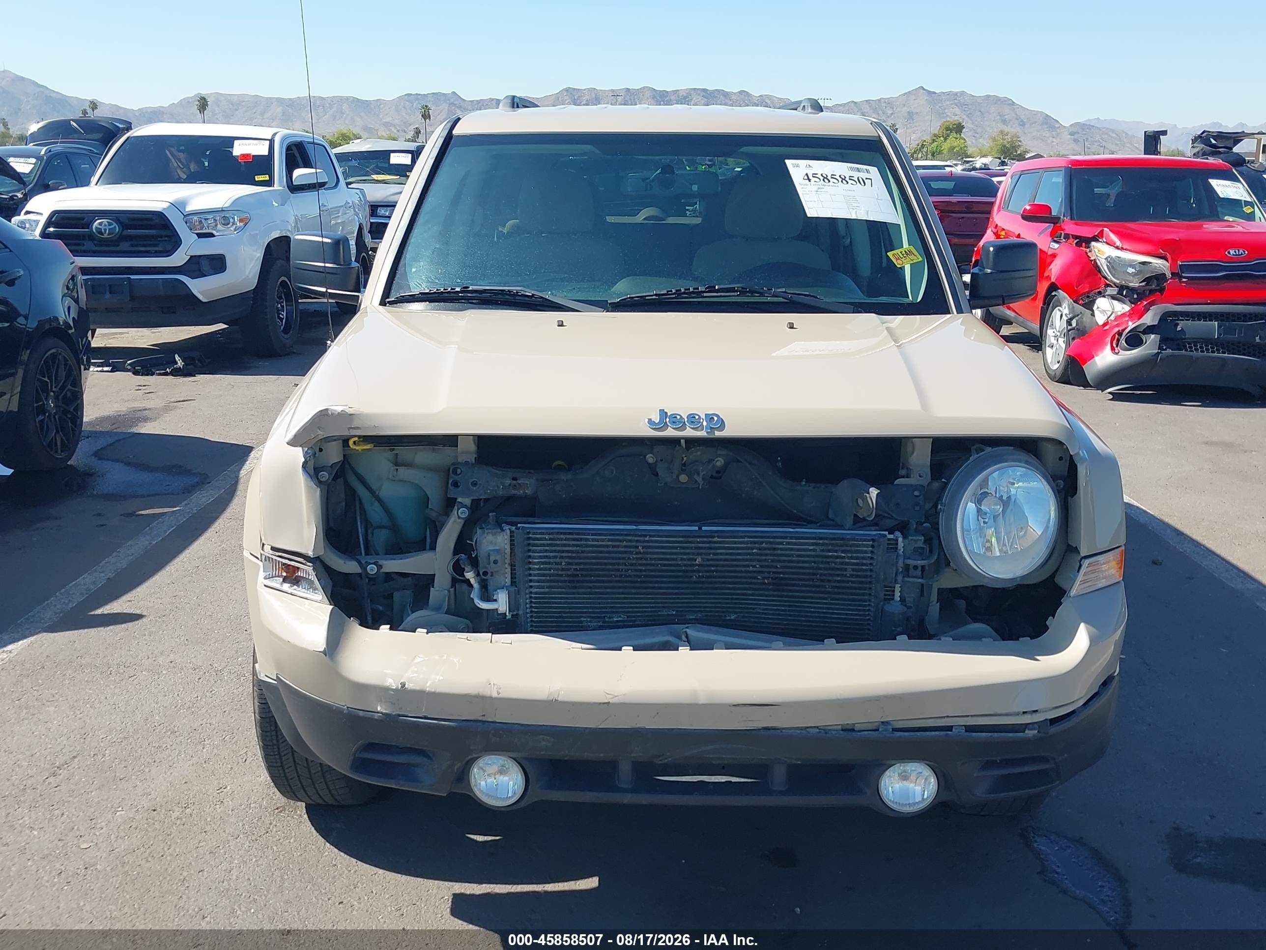 2017 Jeep Patriot Sport Tan vin: 1C4NJPBB8HD136343