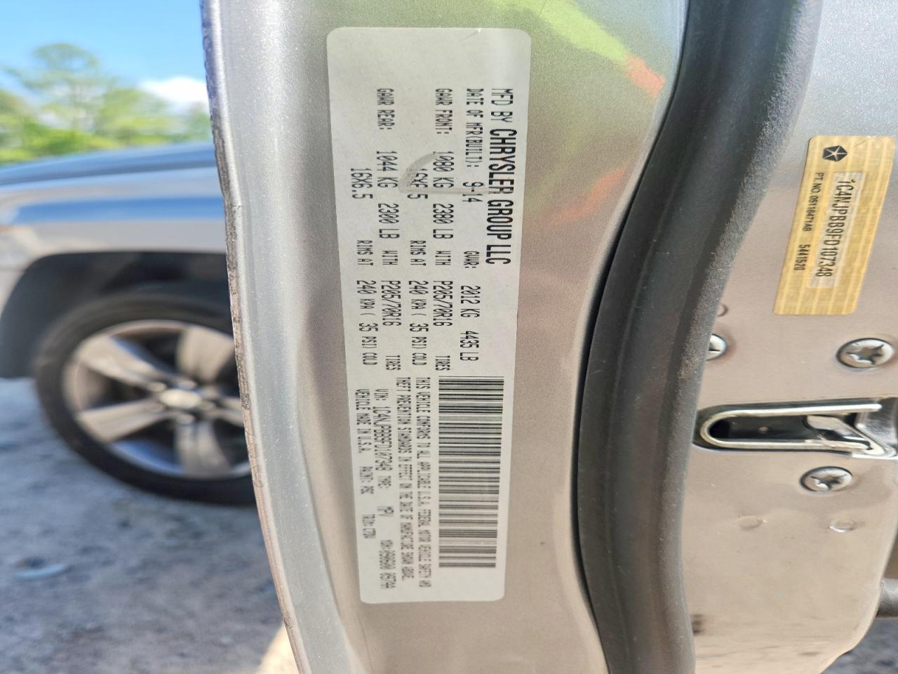 2015 Jeep Patriot Sport Silver vin: 1C4NJPBB9FD107348