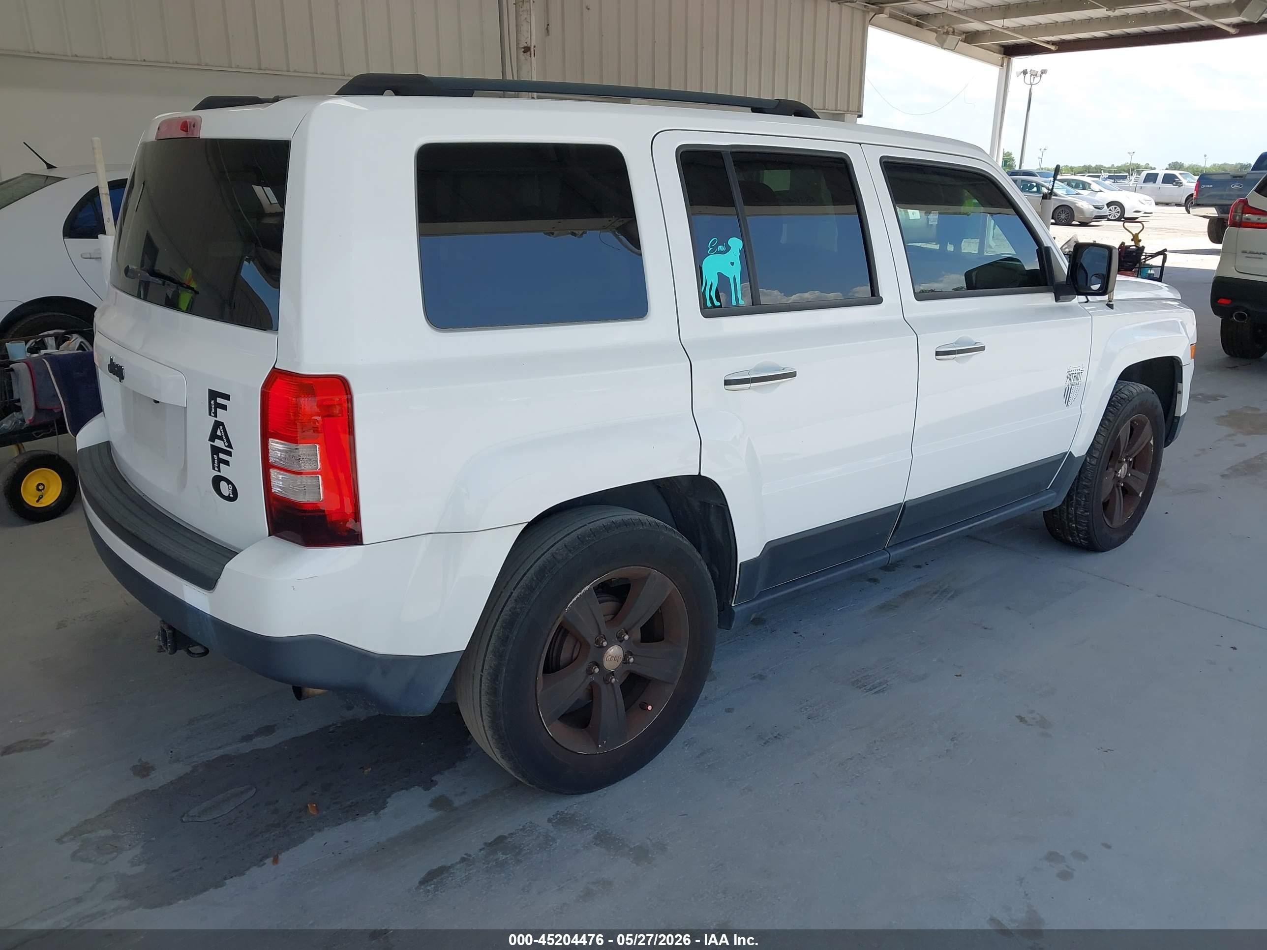 2015 Jeep Patriot Sport White vin: 1C4NJPBB9FD145825