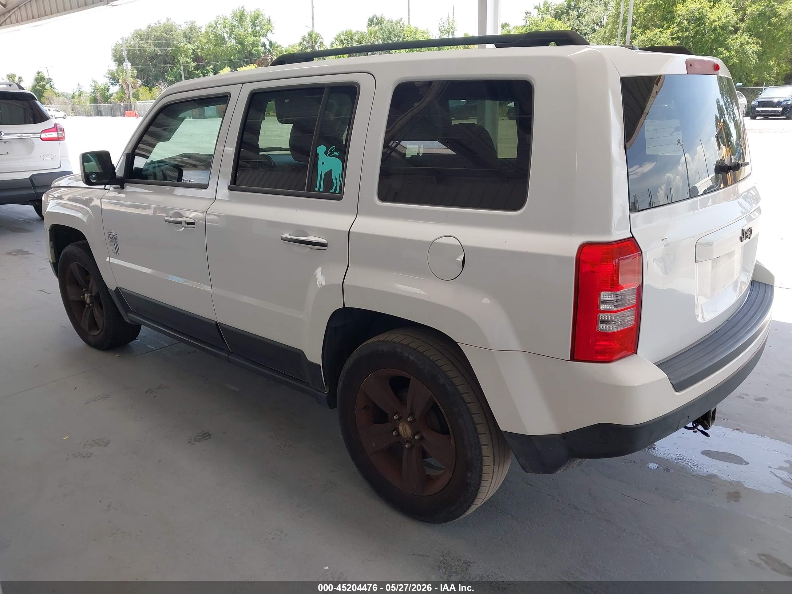 2015 Jeep Patriot Sport White vin: 1C4NJPBB9FD145825