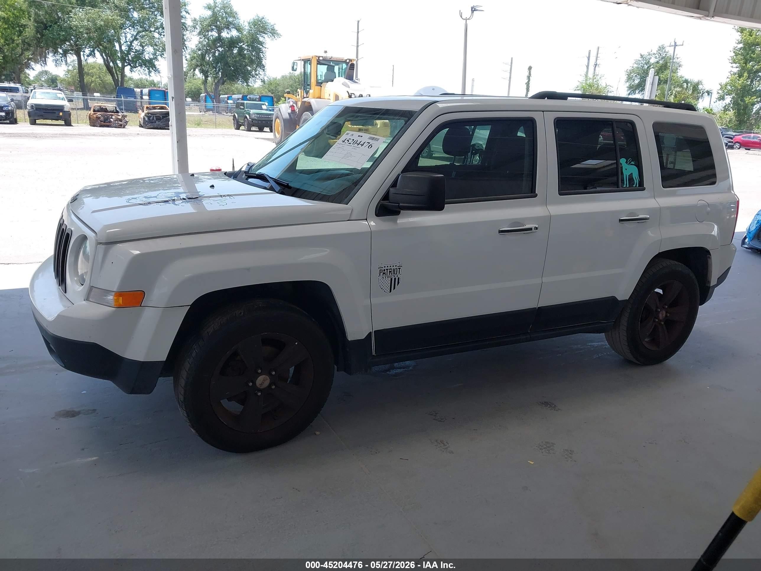 2015 Jeep Patriot Sport White vin: 1C4NJPBB9FD145825