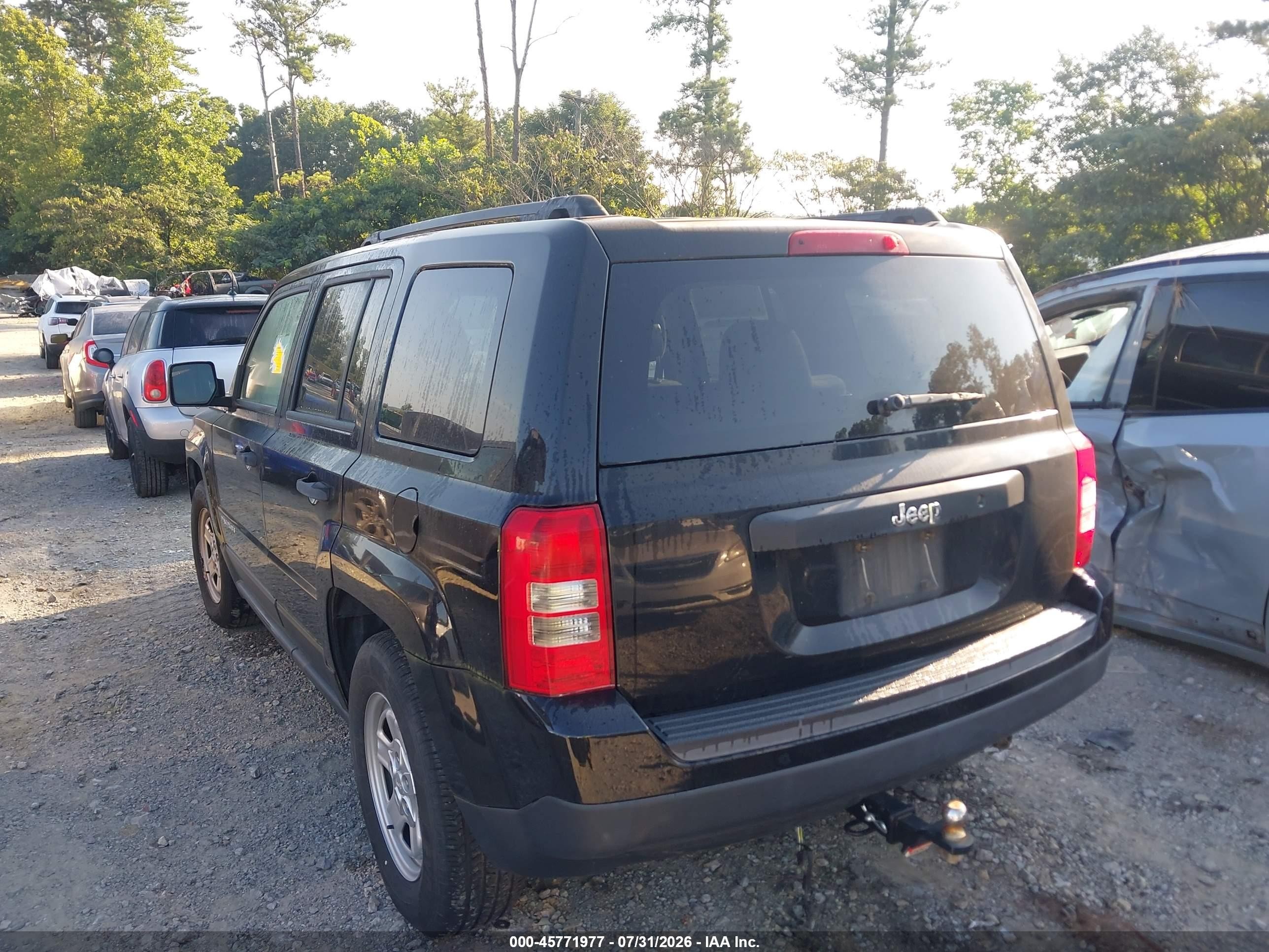 2015 Jeep Patriot Sport Black vin: 1C4NJPBB9FD149616