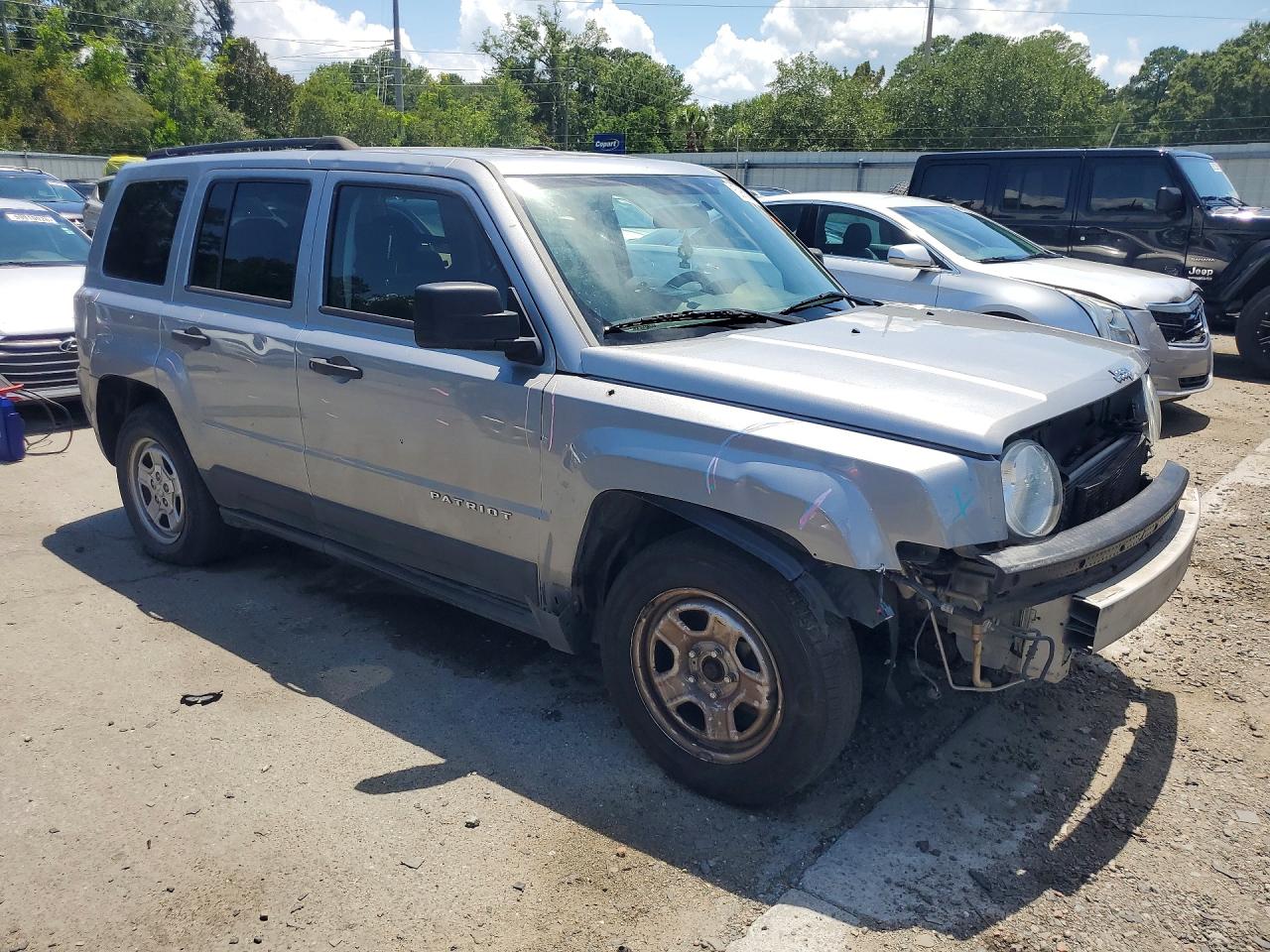 2015 Jeep Patriot Sport Silver vin: 1C4NJPBB9FD274342