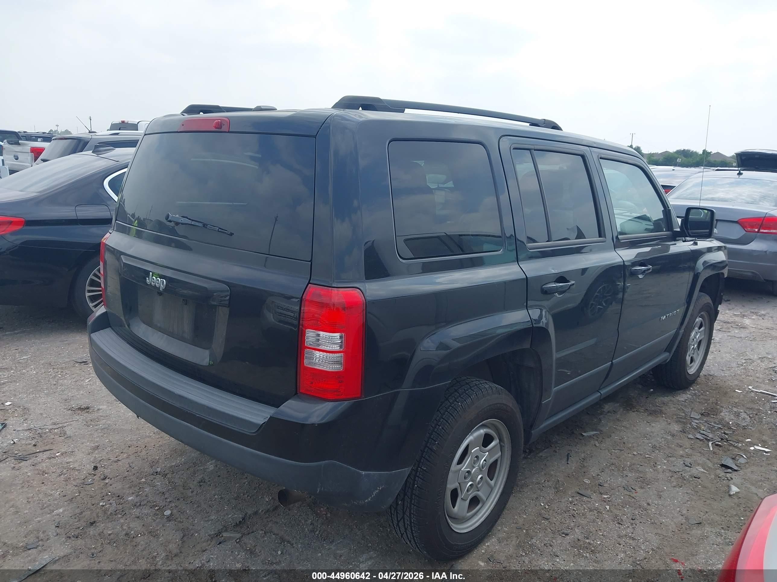 2015 Jeep Patriot Sport Black vin: 1C4NJPBB9FD329274