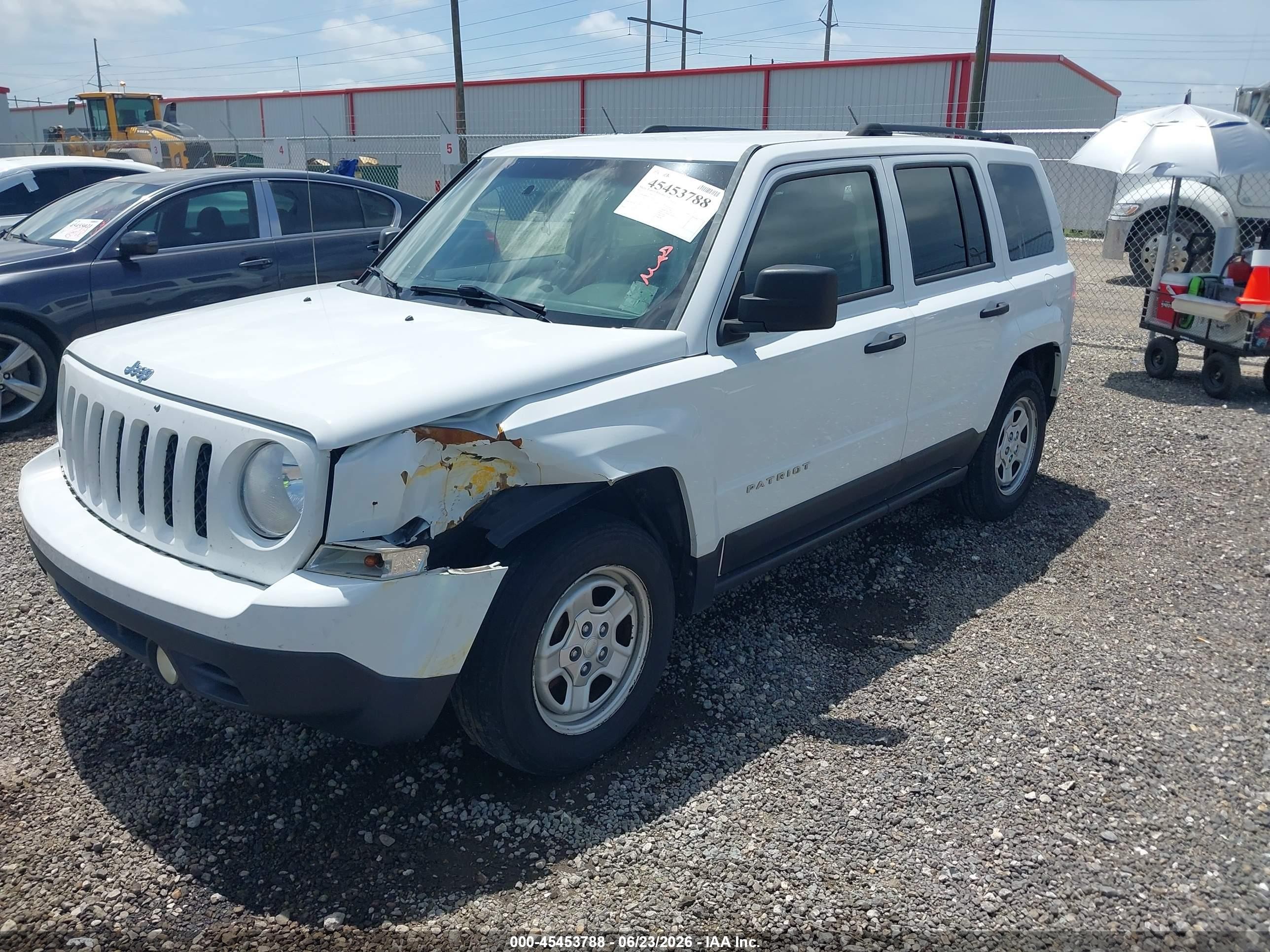 2015 Jeep Patriot Sport White vin: 1C4NJPBB9FD359035