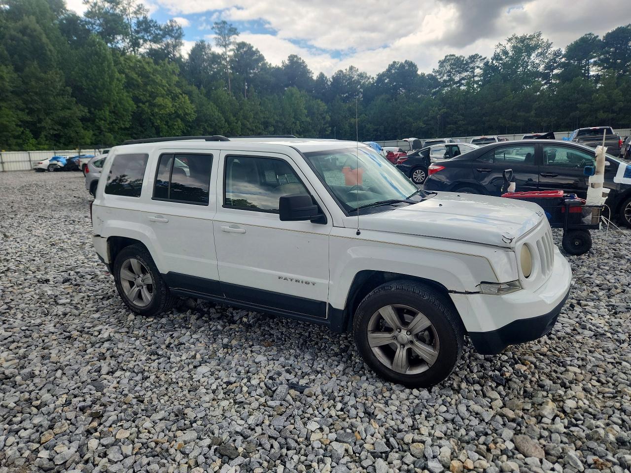 2014 Jeep Patriot Sport White vin: 1C4NJPBBXED913035