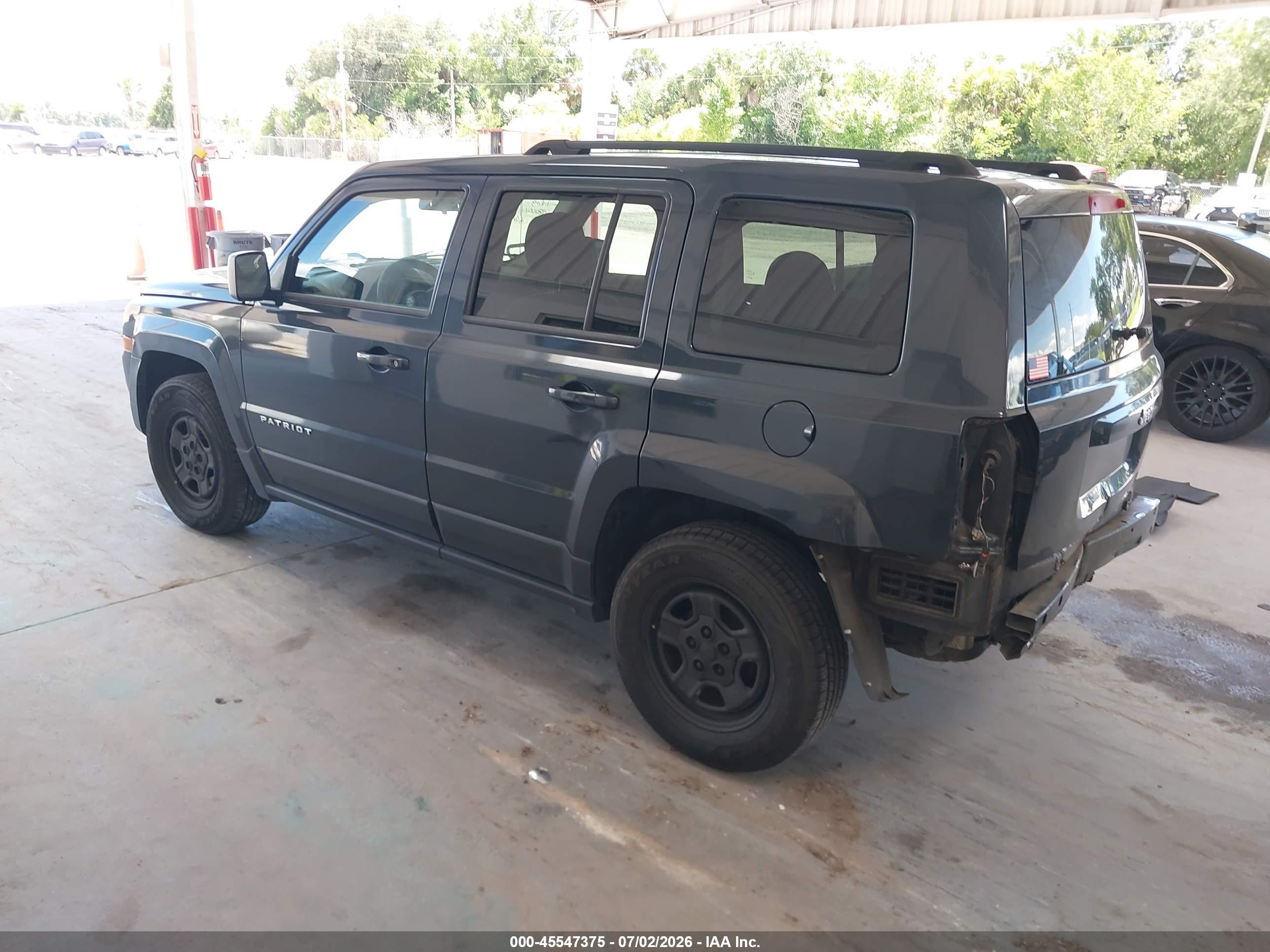 2014 Jeep Patriot Sport Blue vin: 1C4NJPBBXED917263