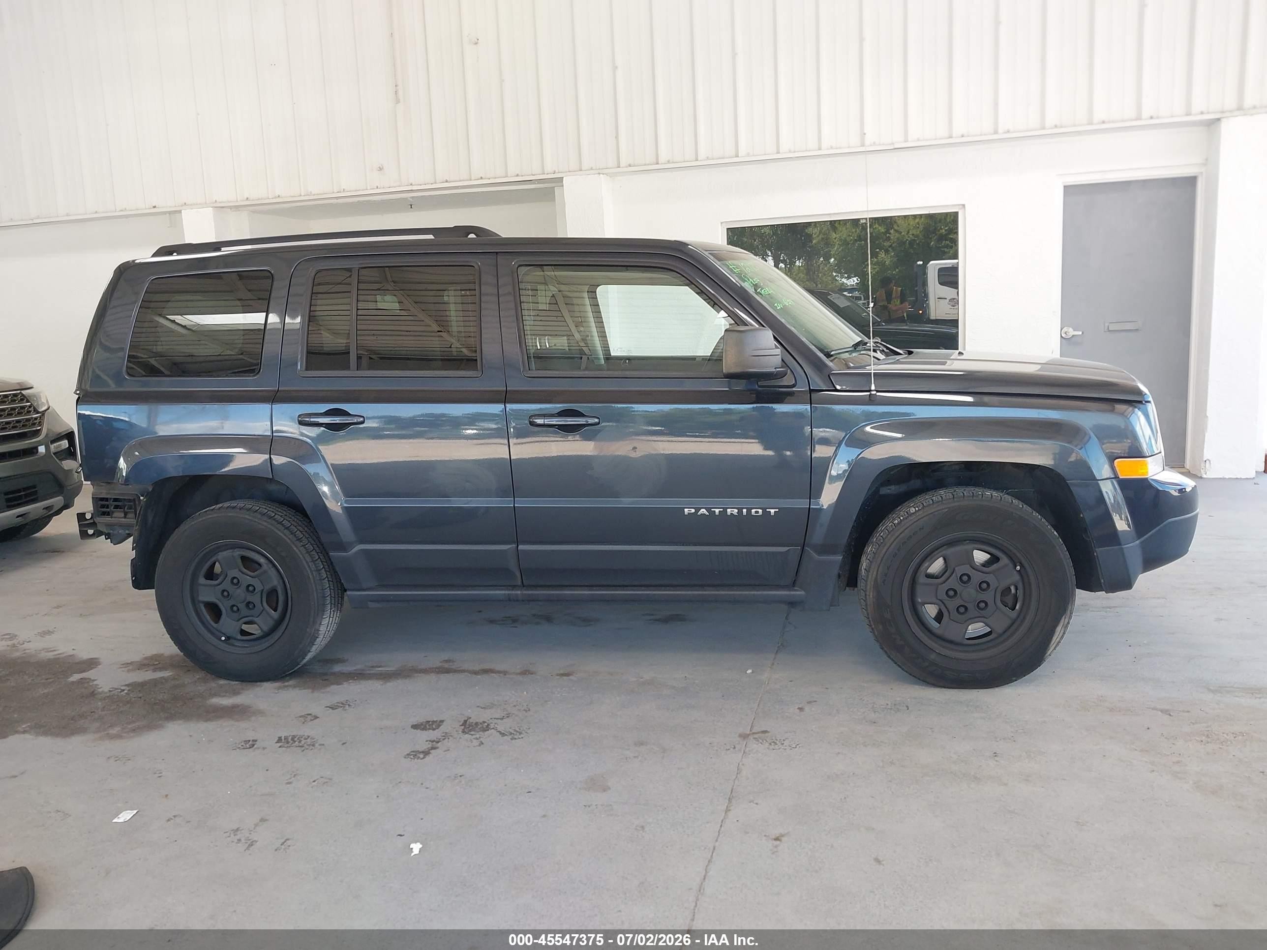 2014 Jeep Patriot Sport Blue vin: 1C4NJPBBXED917263