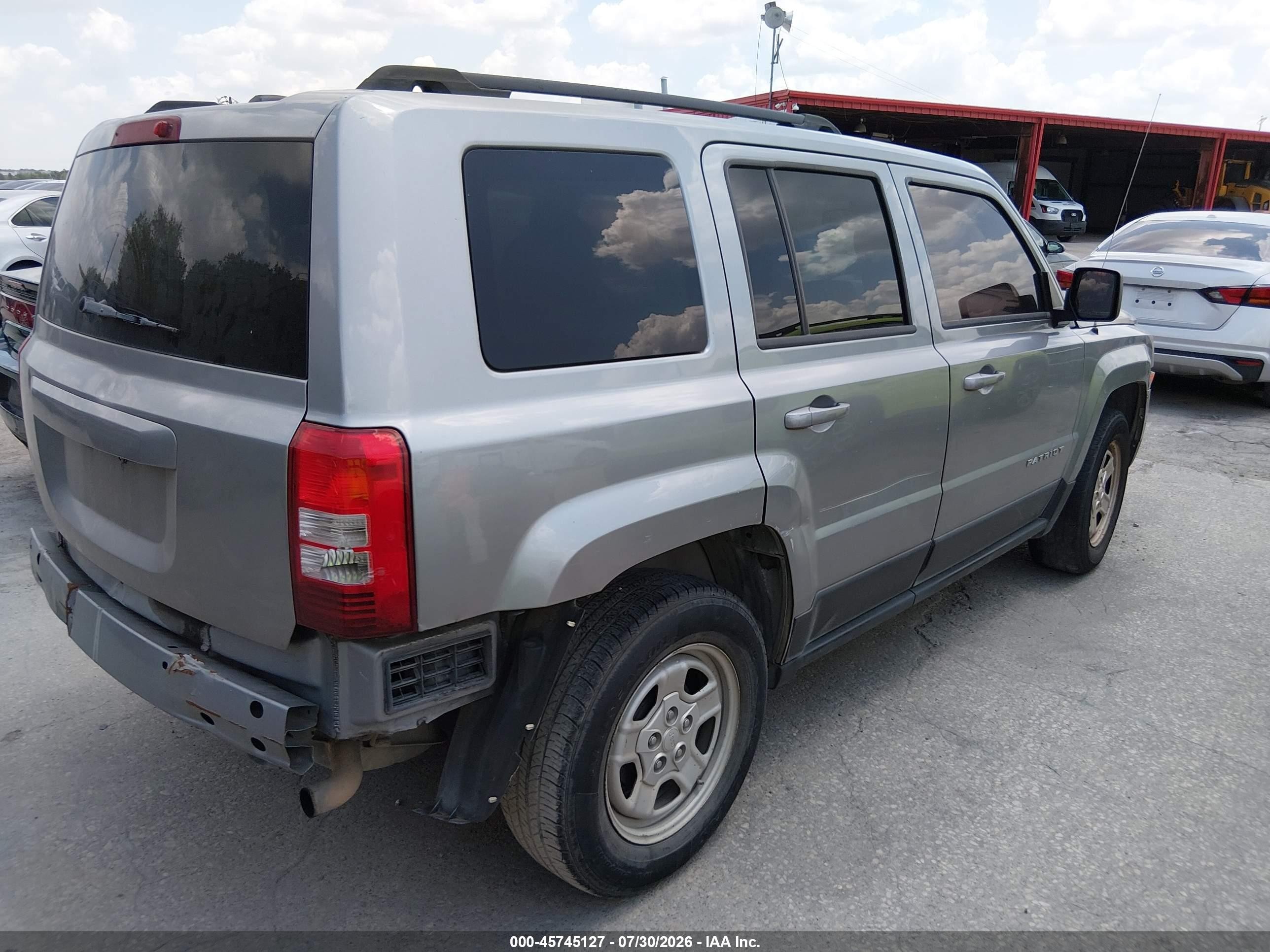 2015 Jeep Patriot Sport Gray vin: 1C4NJPBBXFD204381