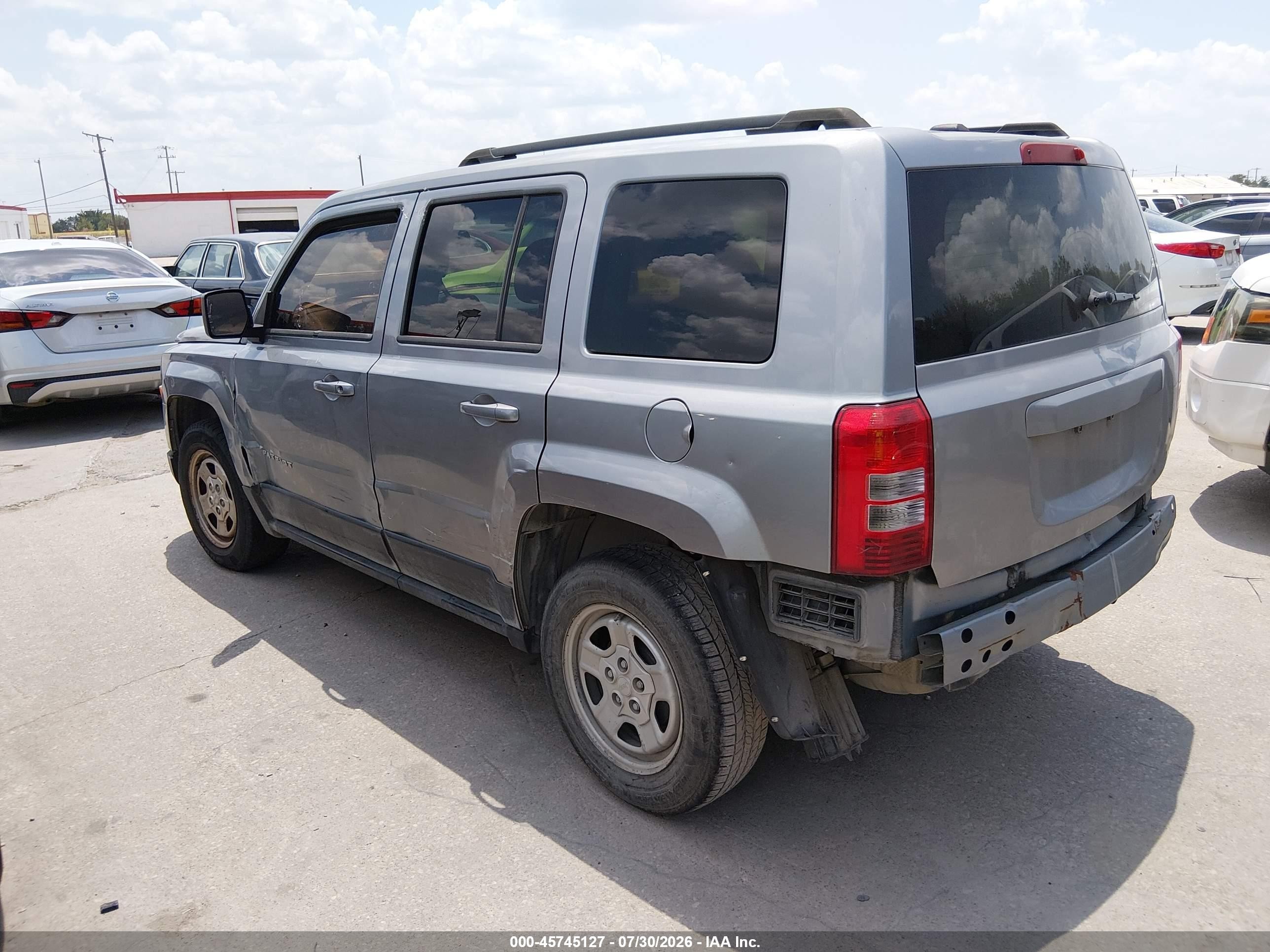2015 Jeep Patriot Sport Gray vin: 1C4NJPBBXFD204381