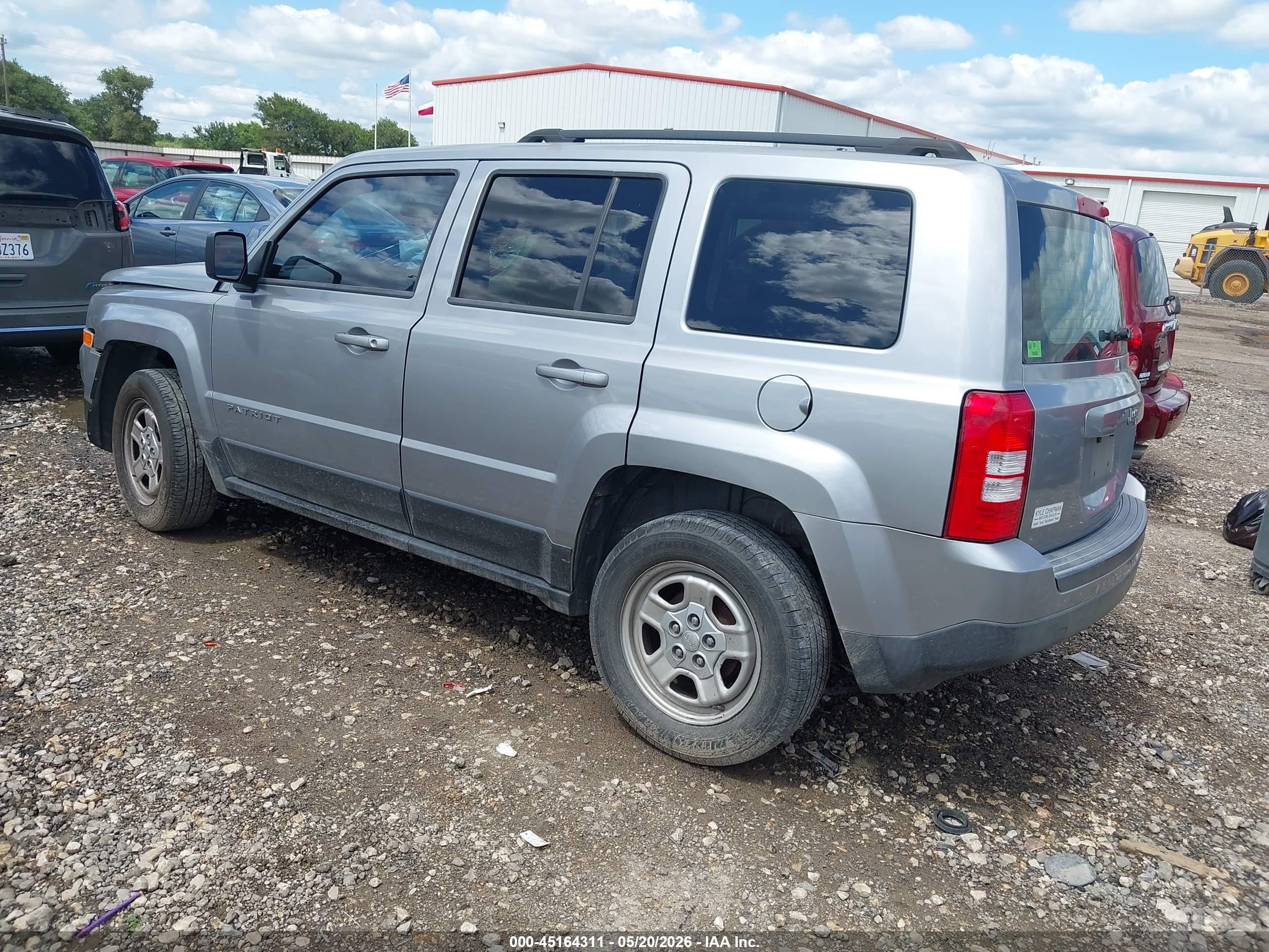 2015 Jeep Patriot Sport Silver vin: 1C4NJPBBXFD280974