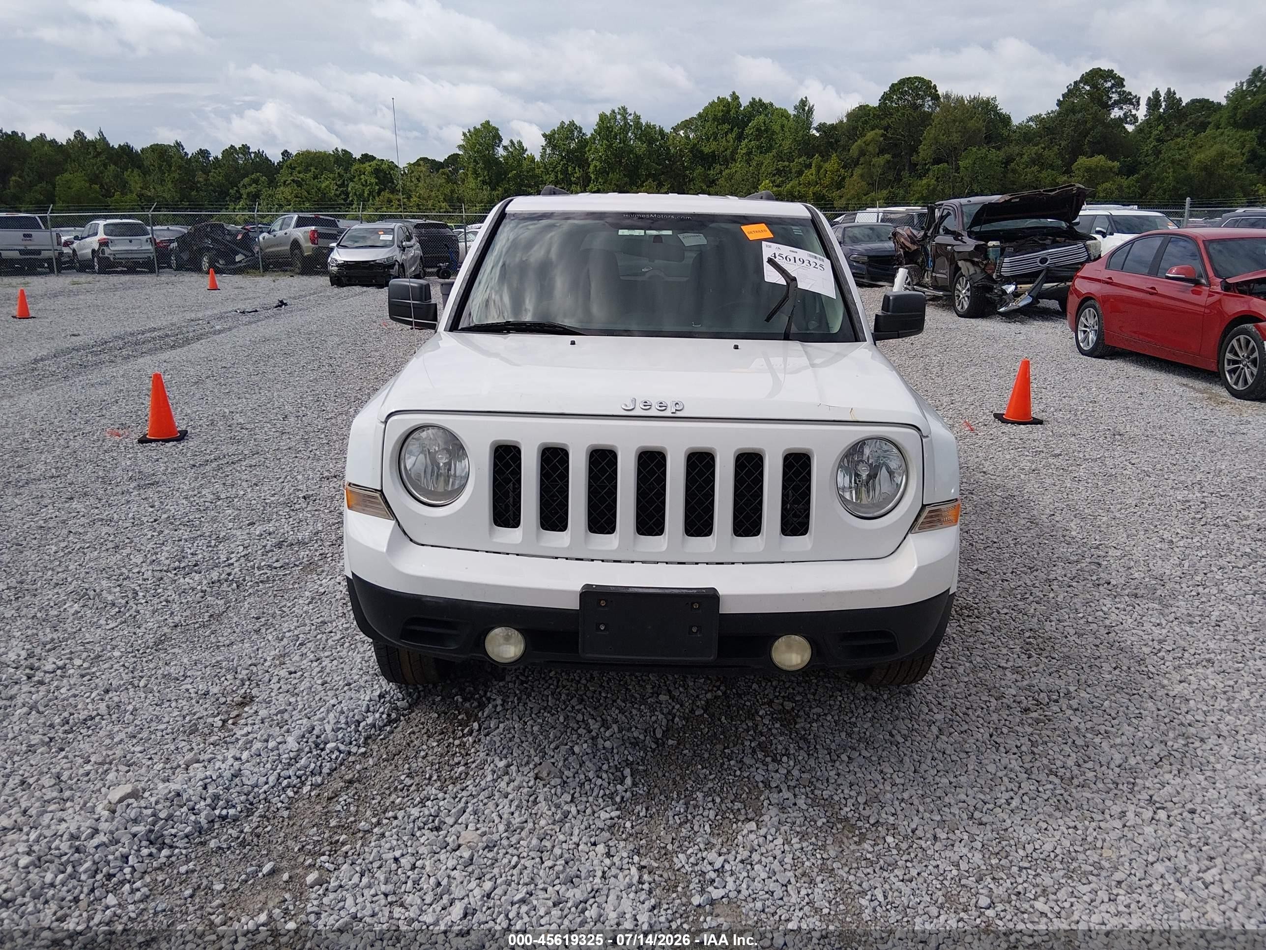 2015 Jeep Patriot Sport White vin: 1C4NJPBBXFD418576