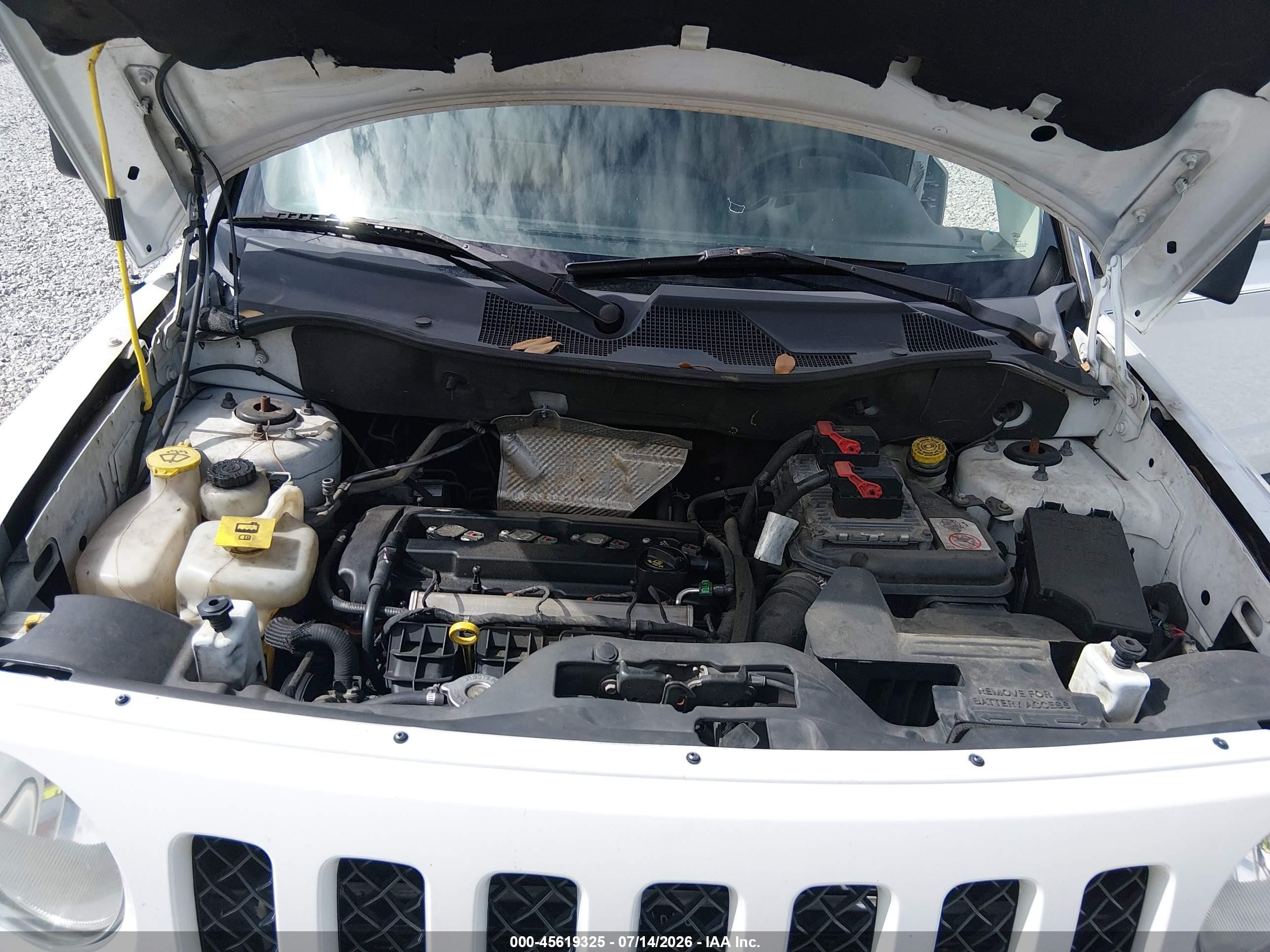 2015 Jeep Patriot Sport White vin: 1C4NJPBBXFD418576
