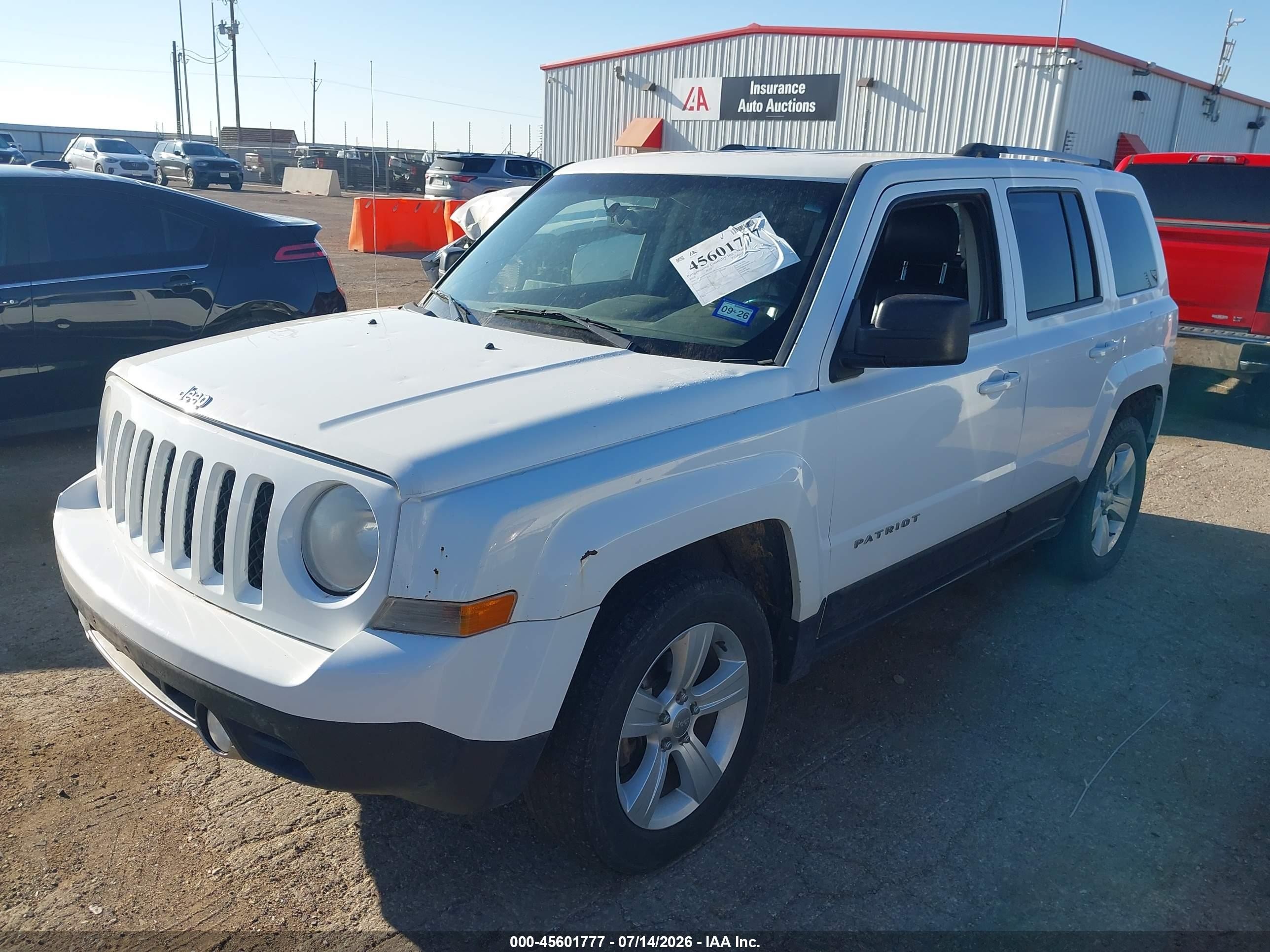 2014 Jeep Patriot Limited White vin: 1C4NJPCB2ED624827