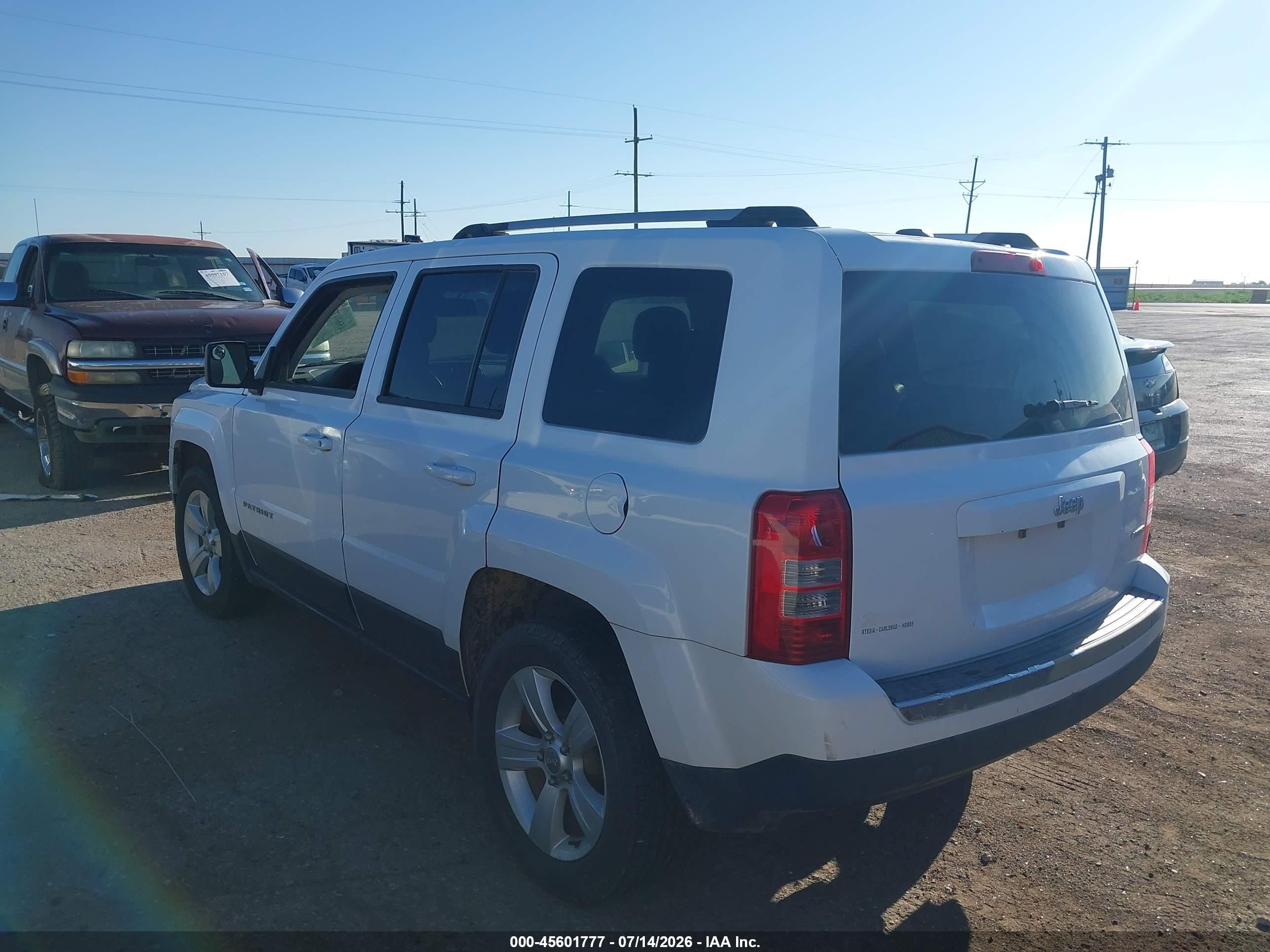 2014 Jeep Patriot Limited White vin: 1C4NJPCB2ED624827