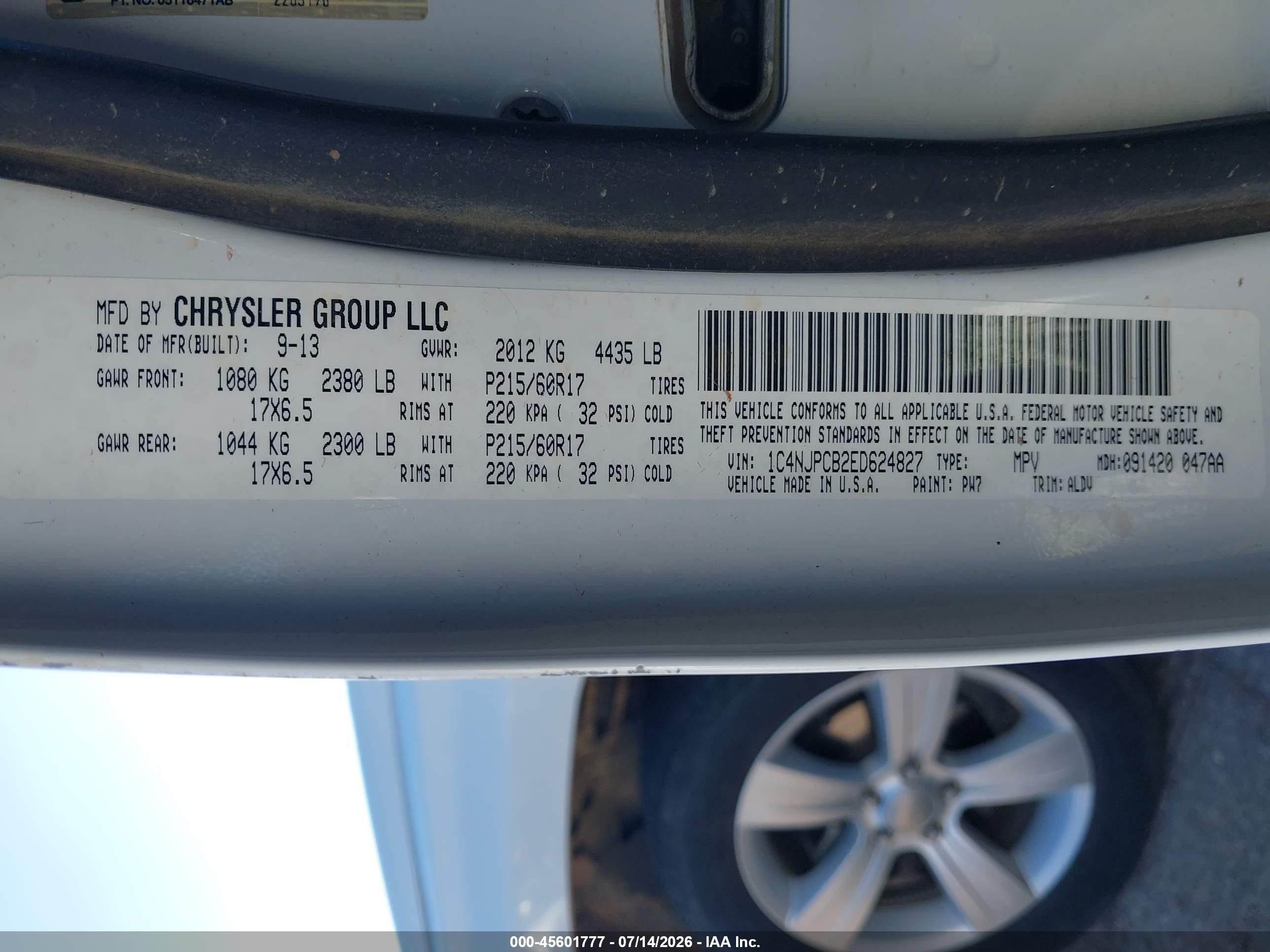 2014 Jeep Patriot Limited White vin: 1C4NJPCB2ED624827