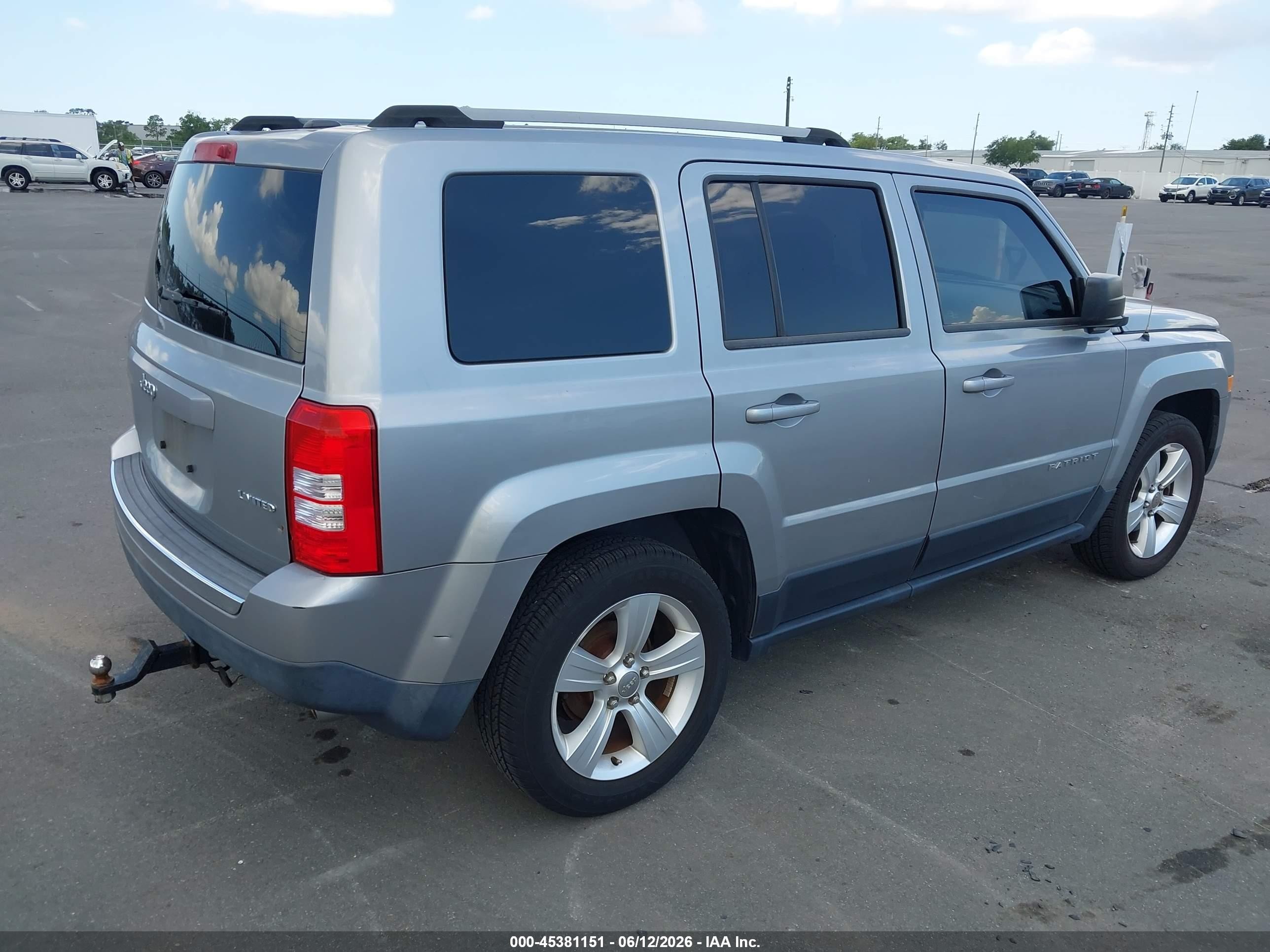 2014 Jeep Patriot Limited Silver vin: 1C4NJPCB5ED900806