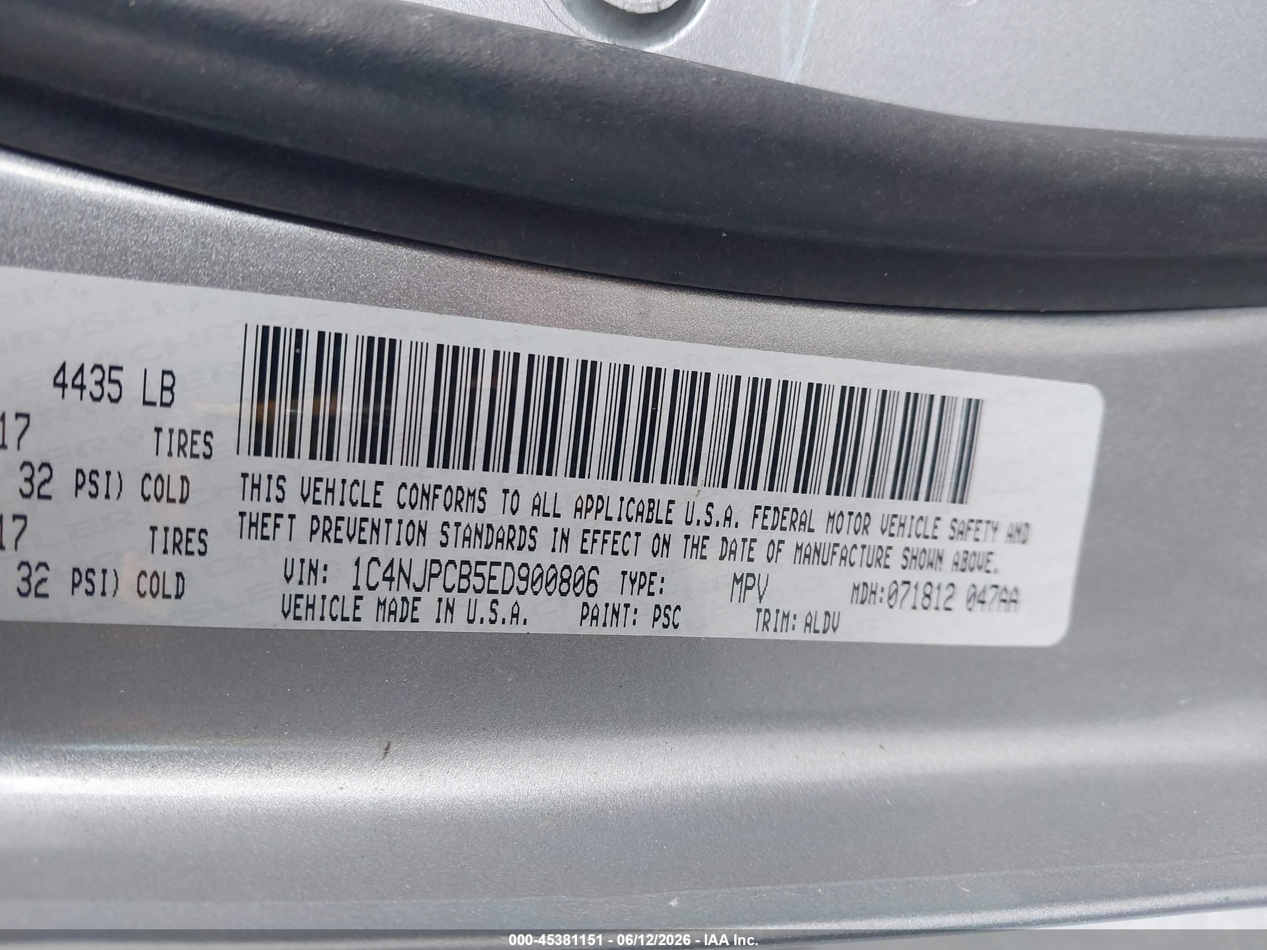 2014 Jeep Patriot Limited Silver vin: 1C4NJPCB5ED900806