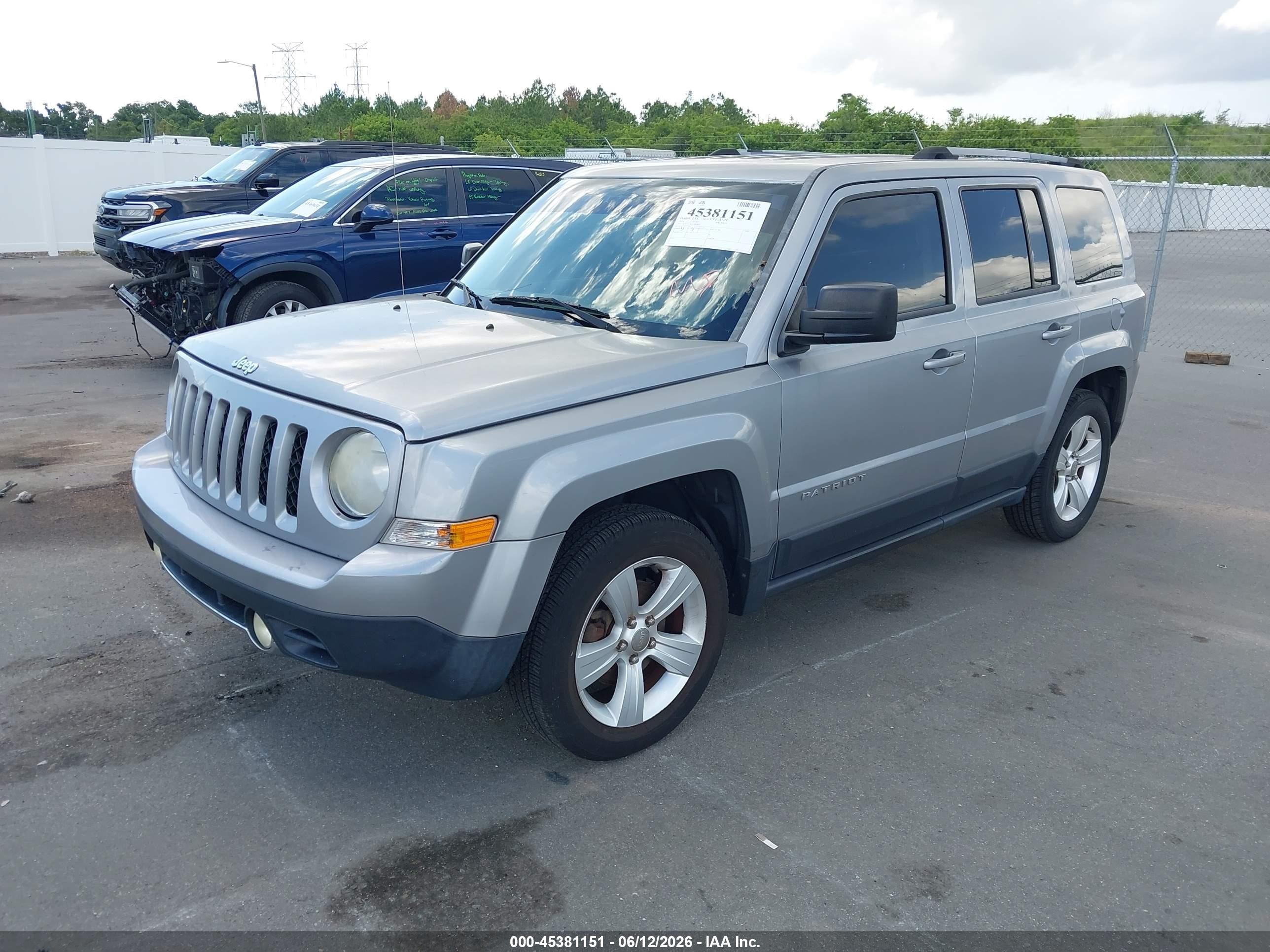 2014 Jeep Patriot Limited Silver vin: 1C4NJPCB5ED900806