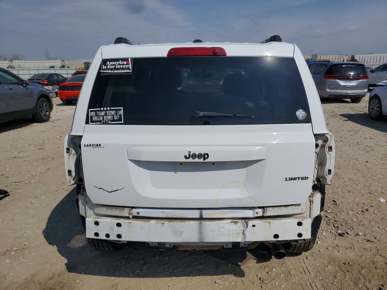 2012 Jeep Patriot Limited White vin: 1C4NJPCB6CD523108