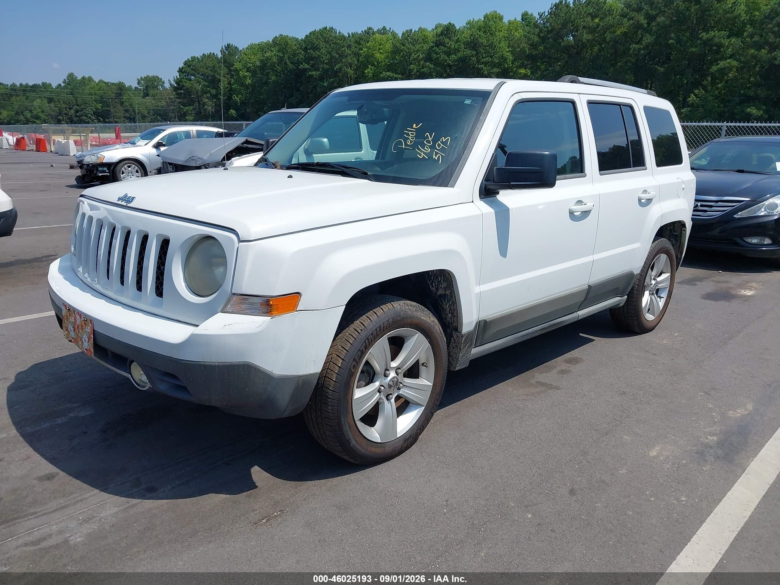 2012 Jeep Patriot Limited White vin: 1C4NJPCB8CD522302