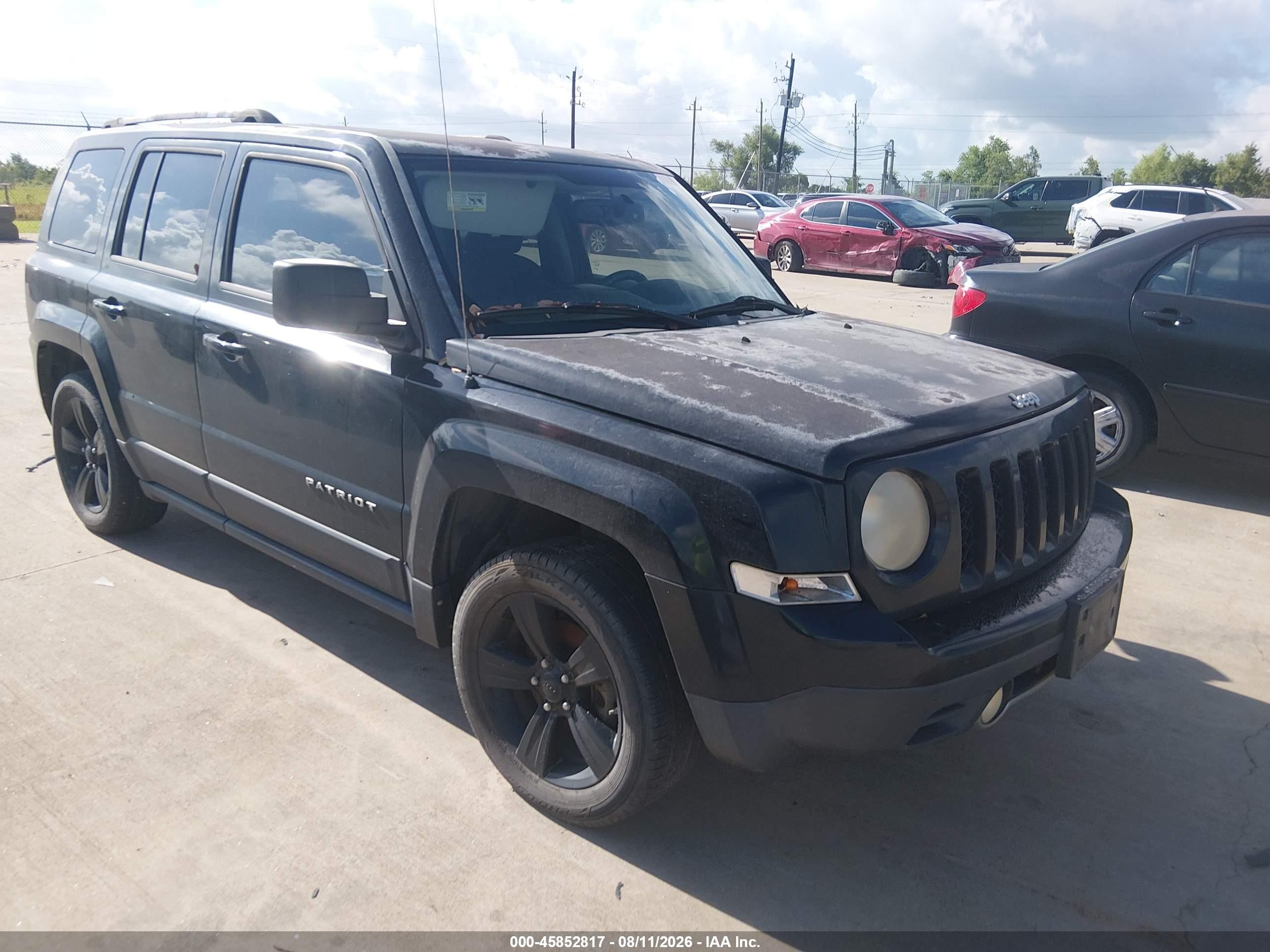2012 Jeep Patriot Latitude Black vin: 1C4NJPFA0CD704451