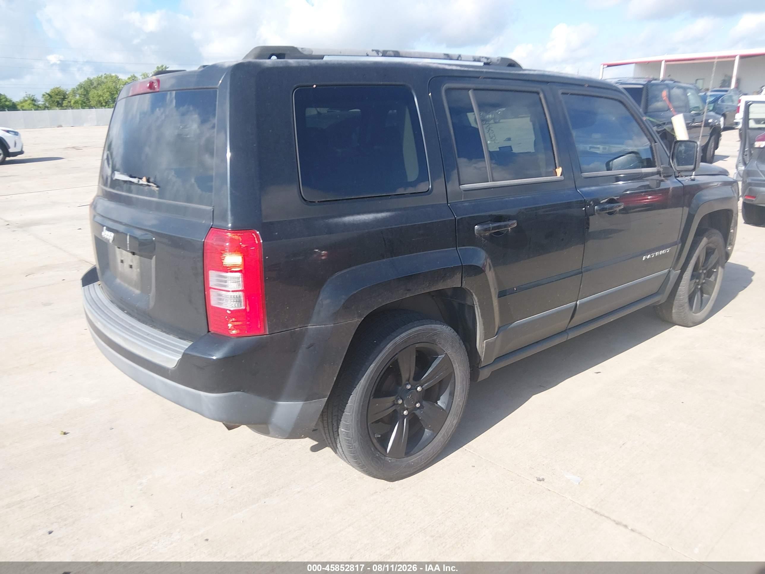 2012 Jeep Patriot Latitude Black vin: 1C4NJPFA0CD704451