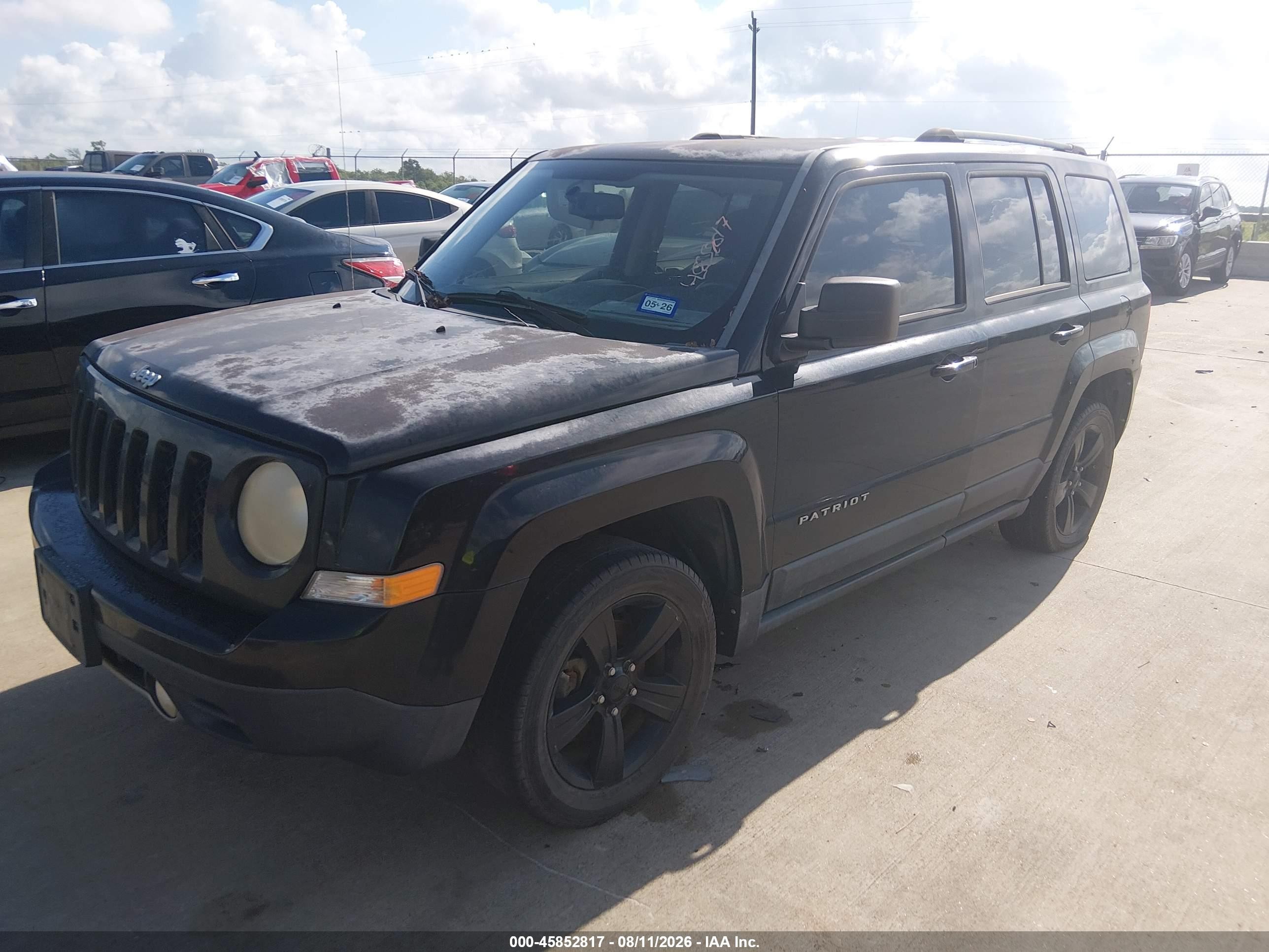 2012 Jeep Patriot Latitude Black vin: 1C4NJPFA0CD704451