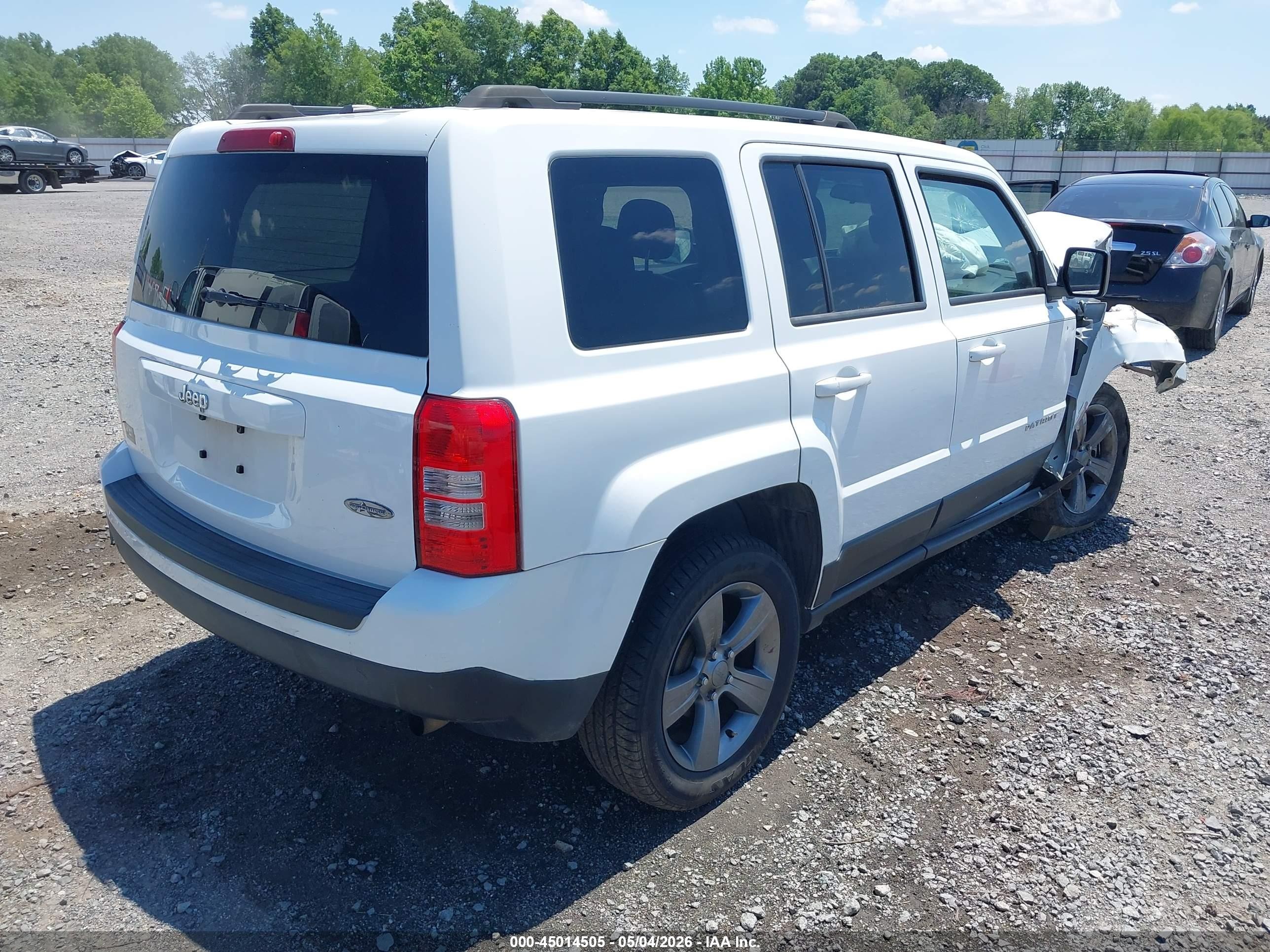 2014 Jeep Patriot High Altitude White vin: 1C4NJPFA0ED698718