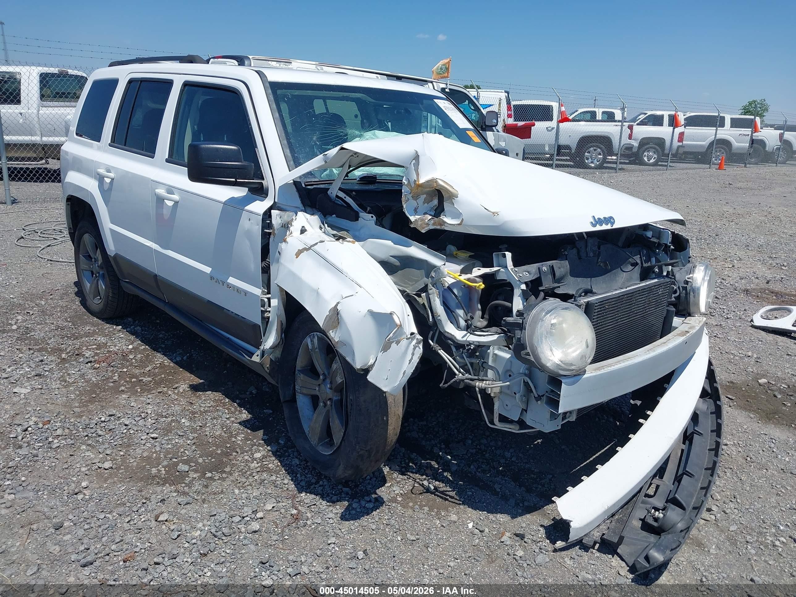 2014 Jeep Patriot High Altitude White vin: 1C4NJPFA0ED698718