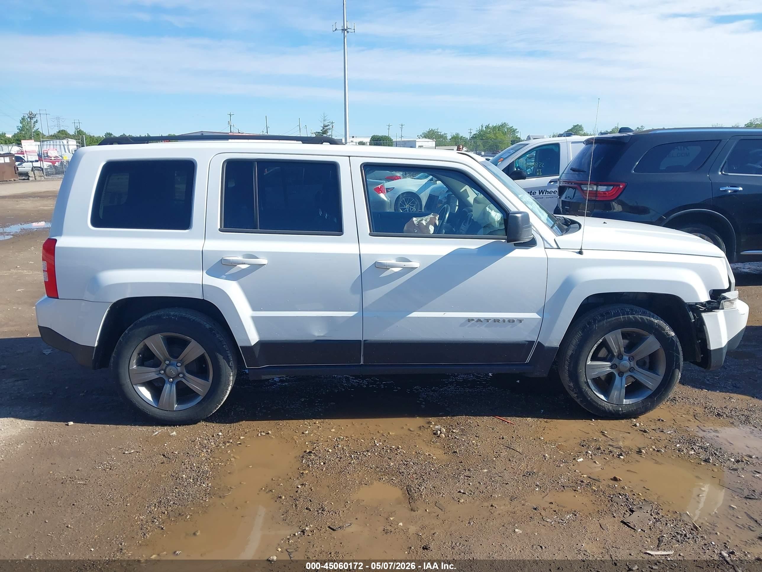 2014 Jeep Patriot High Altitude Белый vin: 1C4NJPFA0ED849055