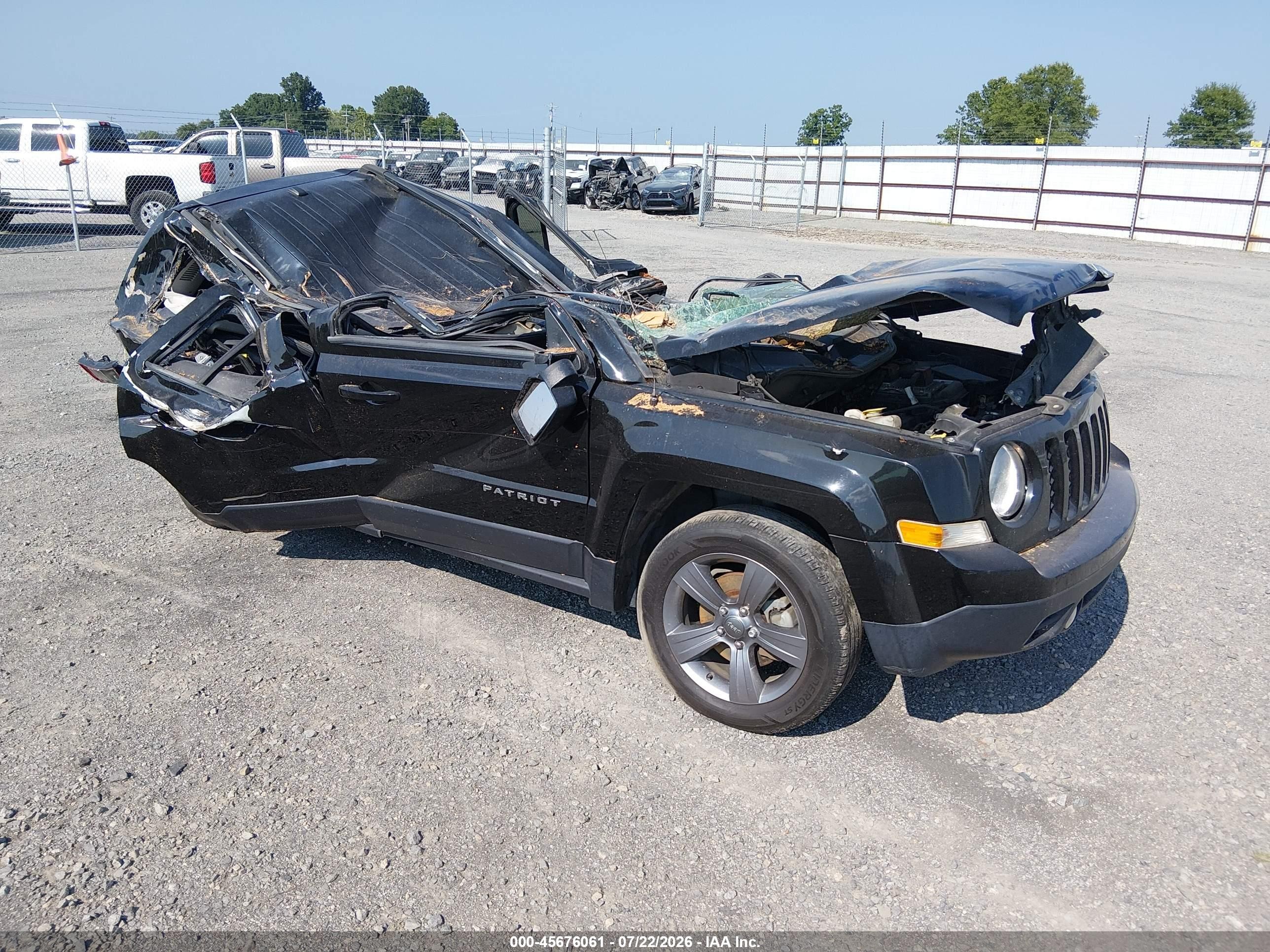 2015 Jeep Patriot High Altitude Edition Черный vin: 1C4NJPFA0FD413811