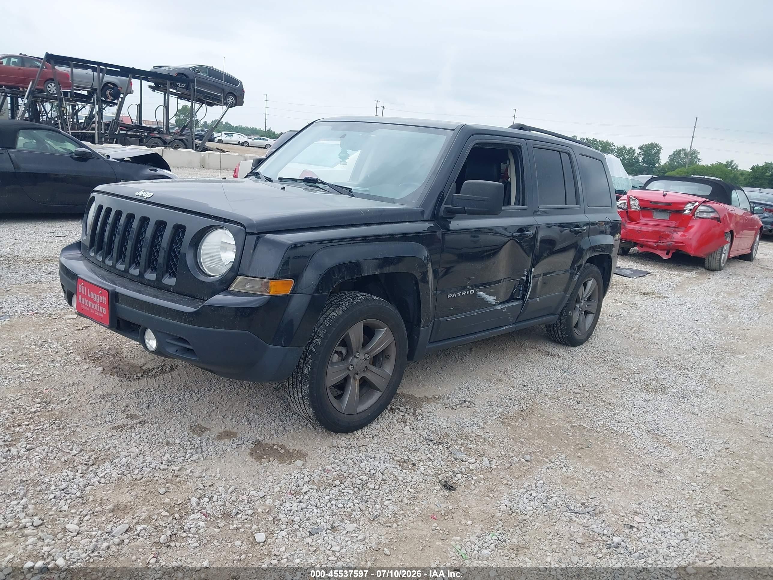 2014 Jeep Patriot High Altitude Черный vin: 1C4NJPFA1ED857441