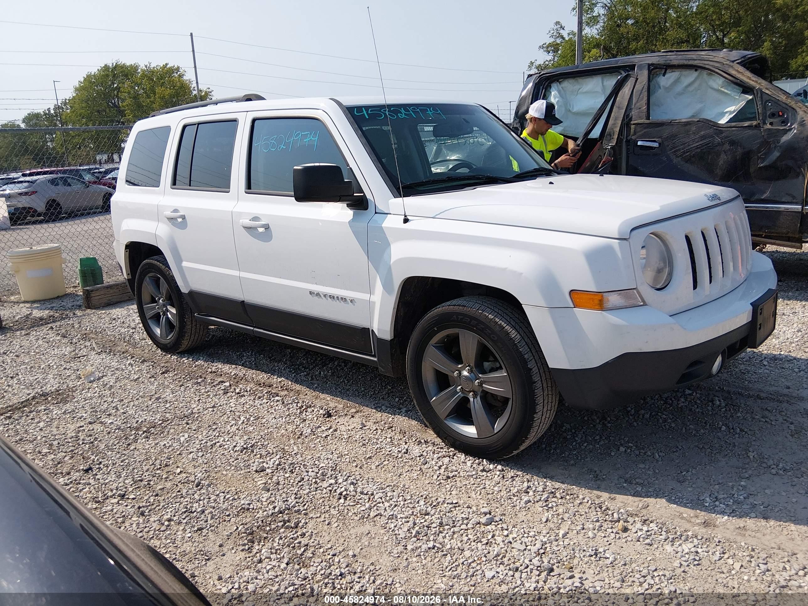 2014 Jeep Patriot High Altitude White vin: 1C4NJPFA1ED864566