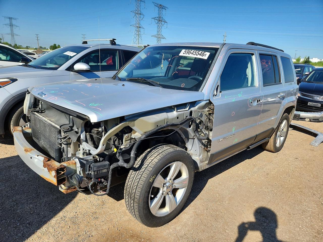 2012 Jeep Patriot Latitude Silver vin: 1C4NJPFA2CD639831