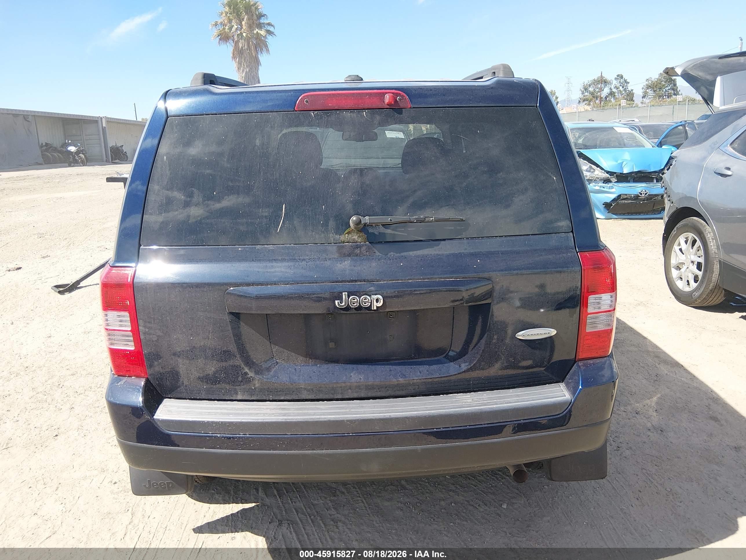 2012 Jeep Patriot Latitude Blue vin: 1C4NJPFA2CD647489