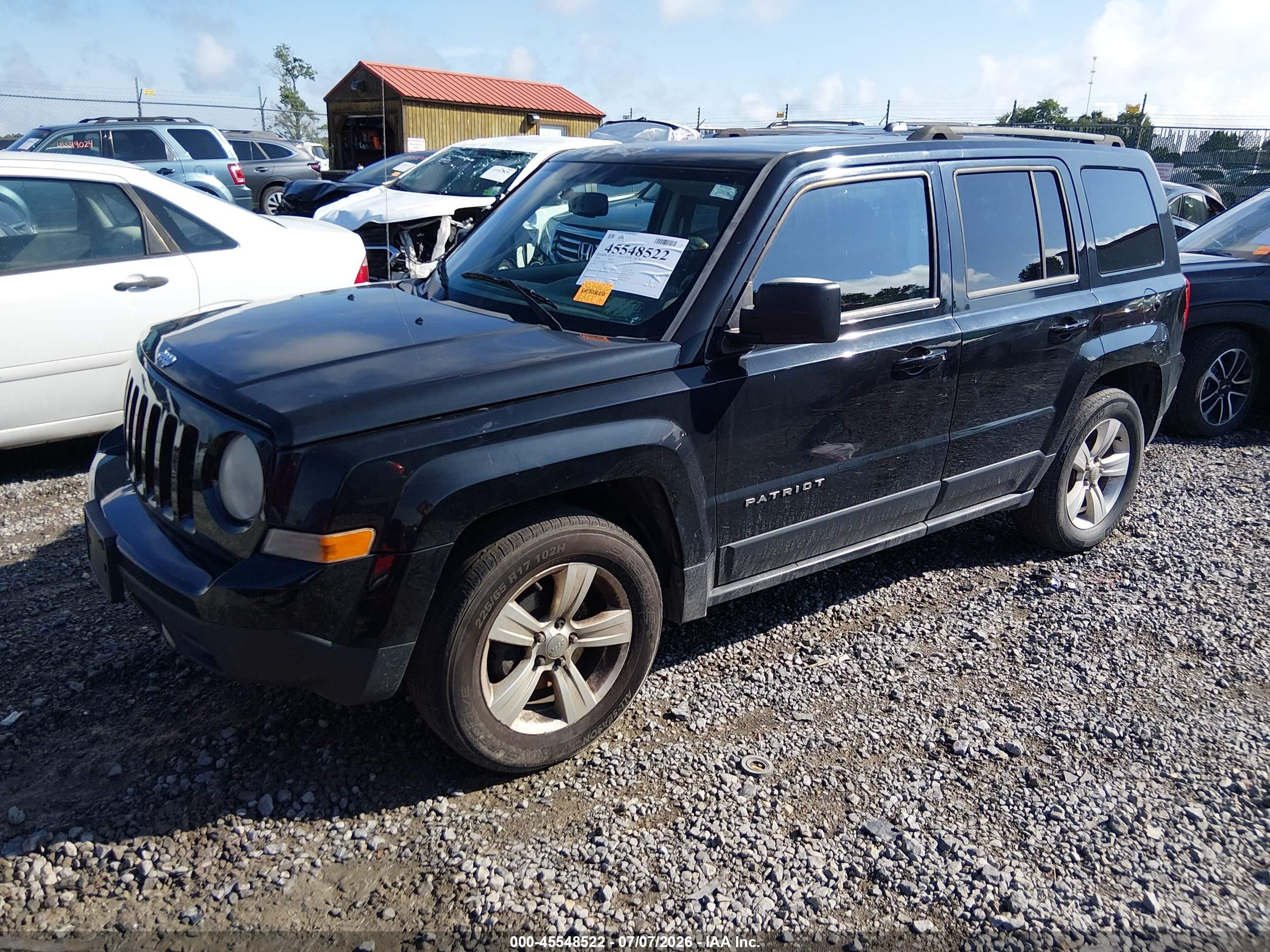 2014 Jeep Patriot Latitude Black vin: 1C4NJPFA2ED648404