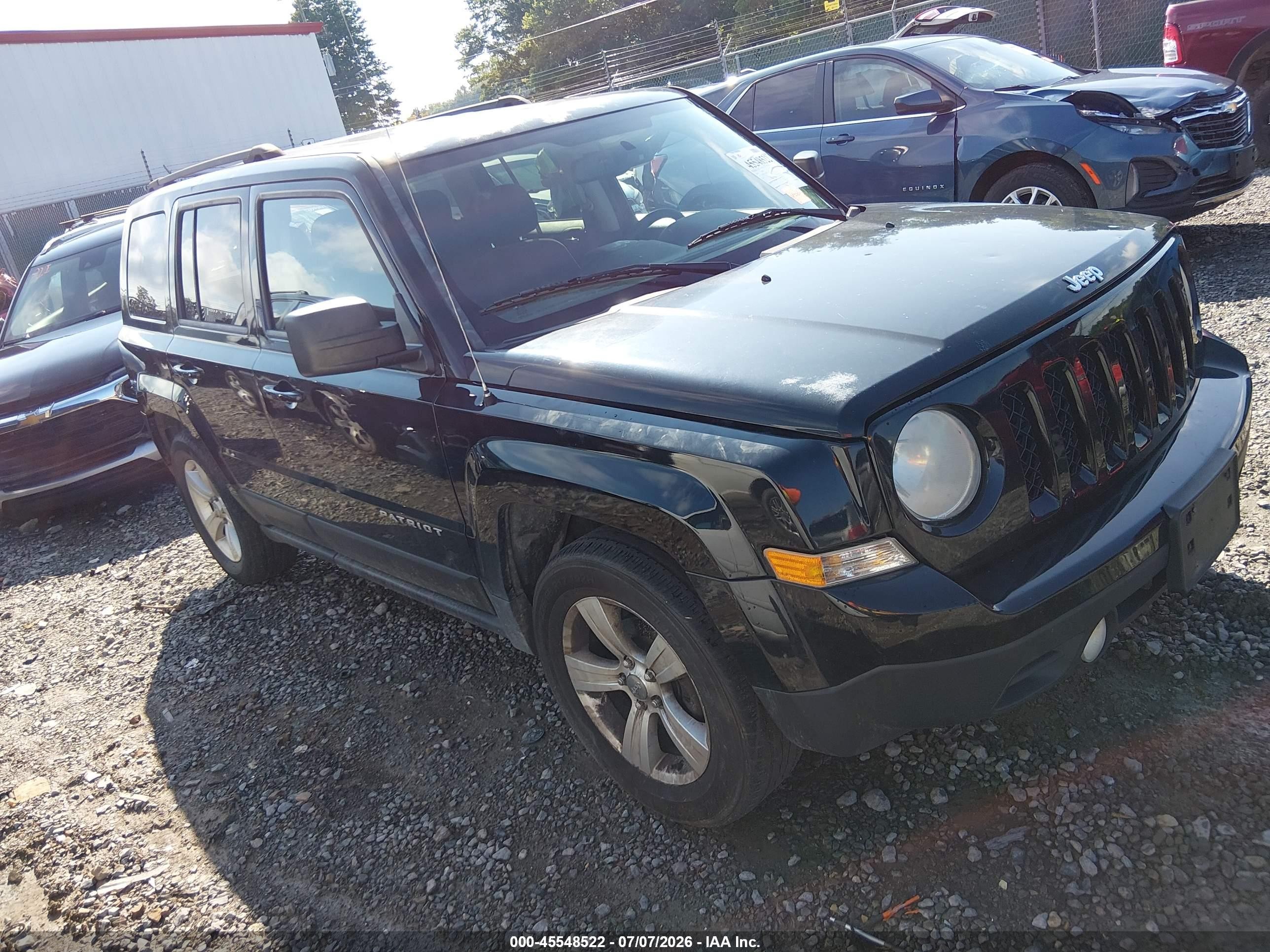 2014 Jeep Patriot Latitude Black vin: 1C4NJPFA2ED648404